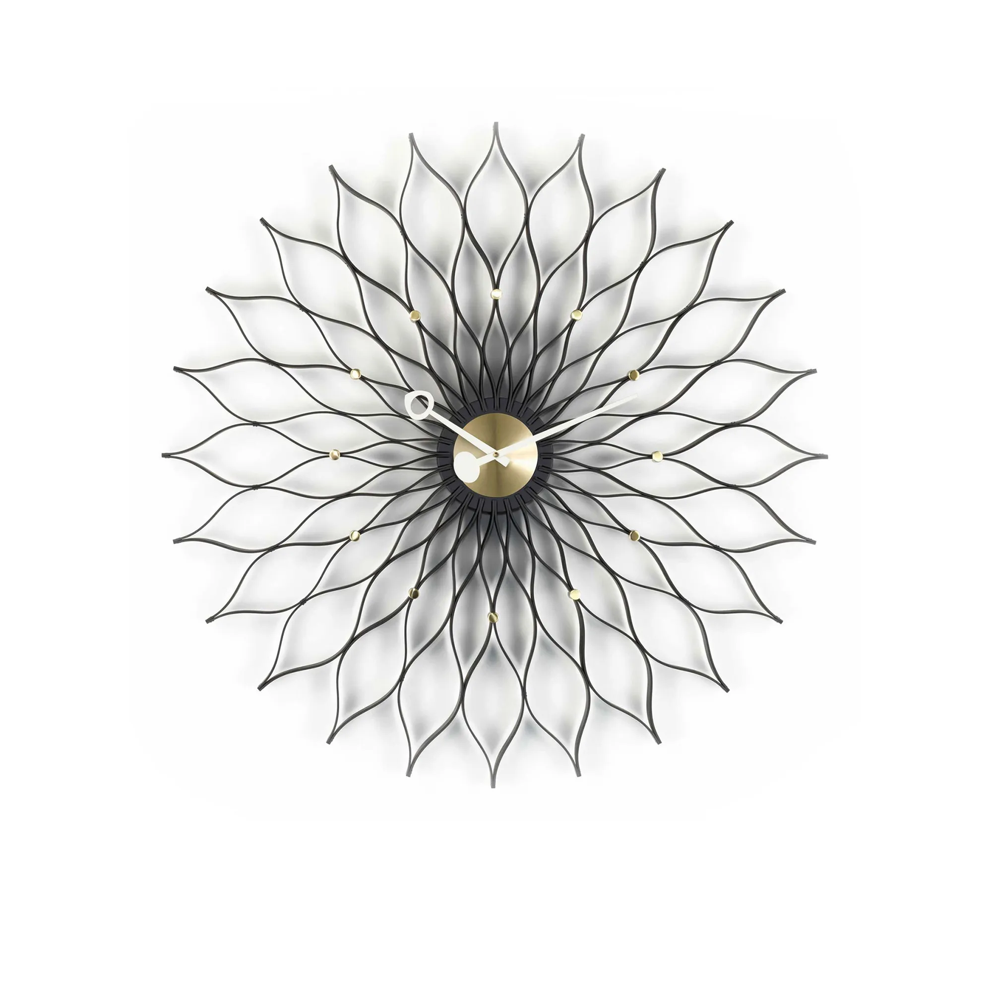 Sunflower veggklokke Black/Brass - 1