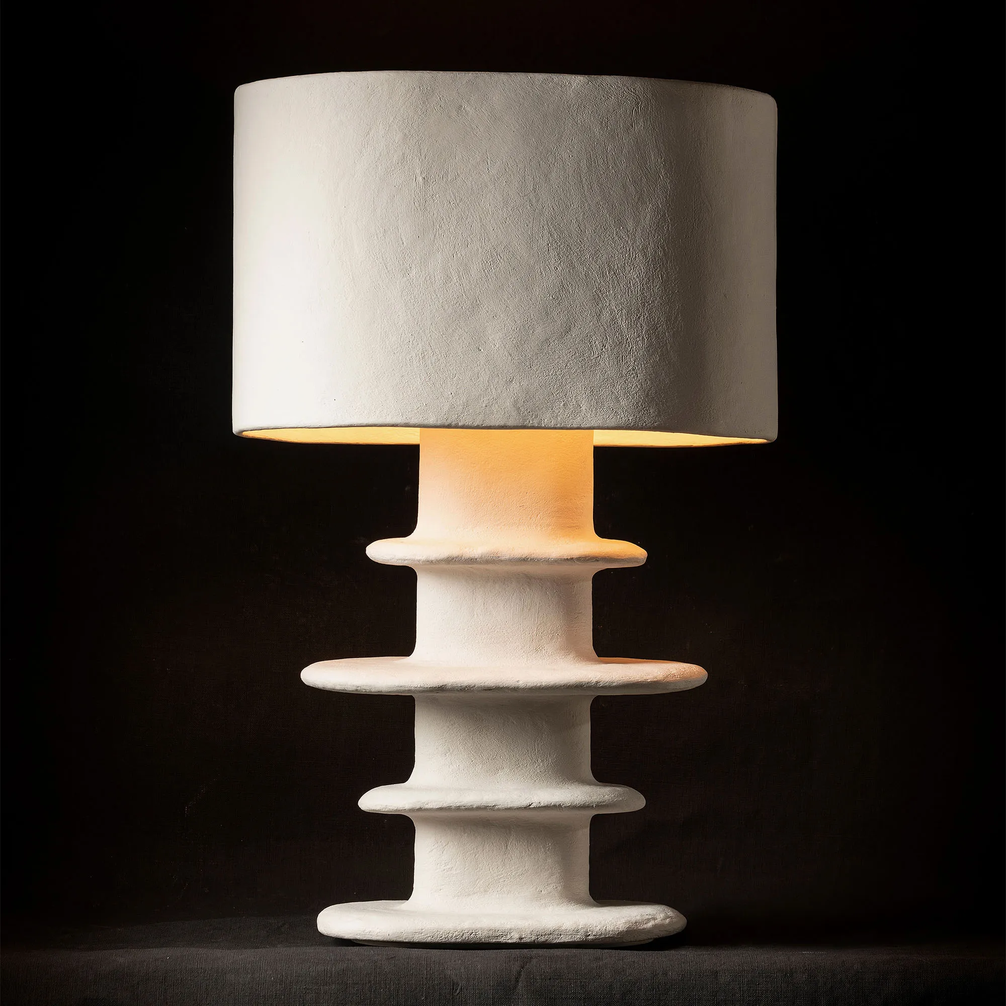 Bordlampe 03 hvit jord