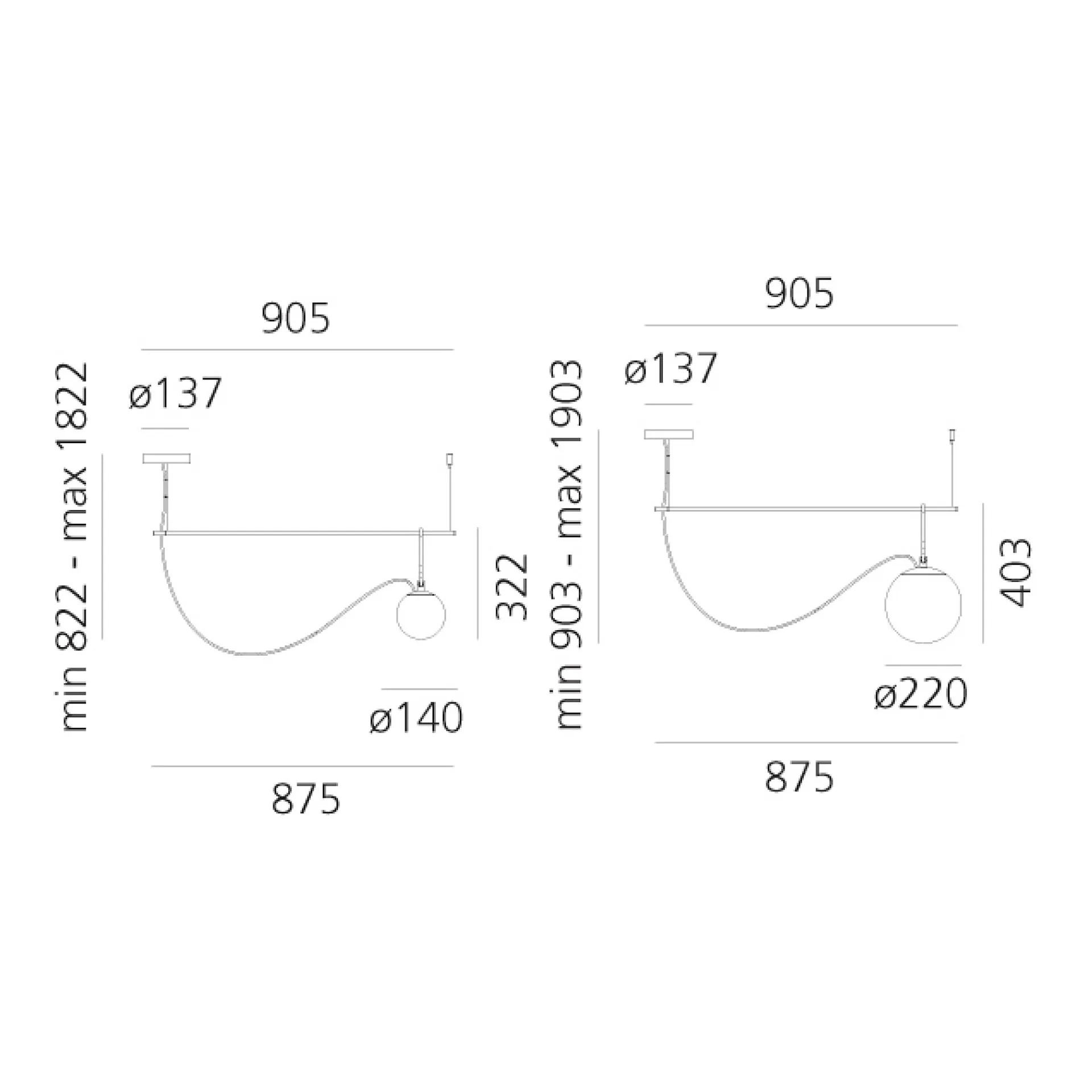 nh S2 Pendellampe - Artemide - NO GA