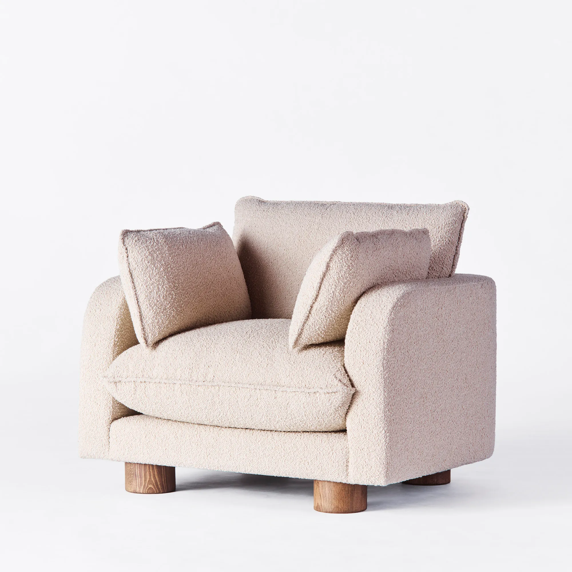 Miles bouclé lenestol beige - 5