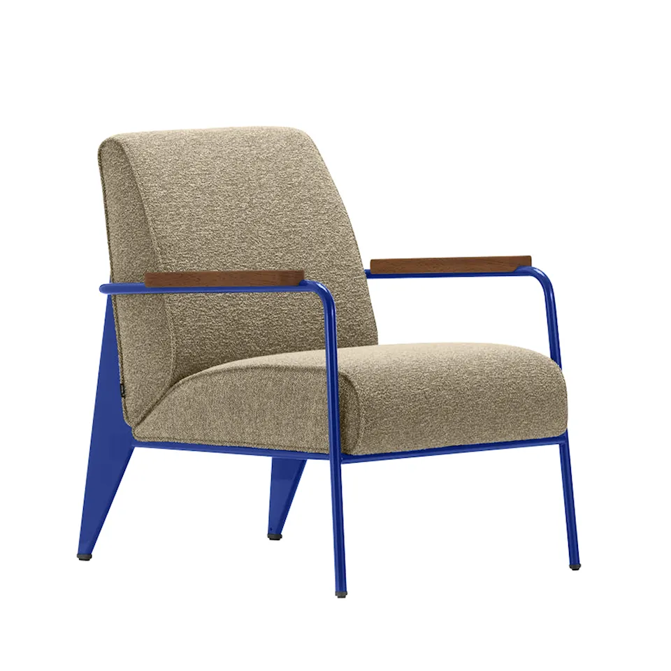 Fauteuil de Salon lenestol Prouvé Bleu Marcoule