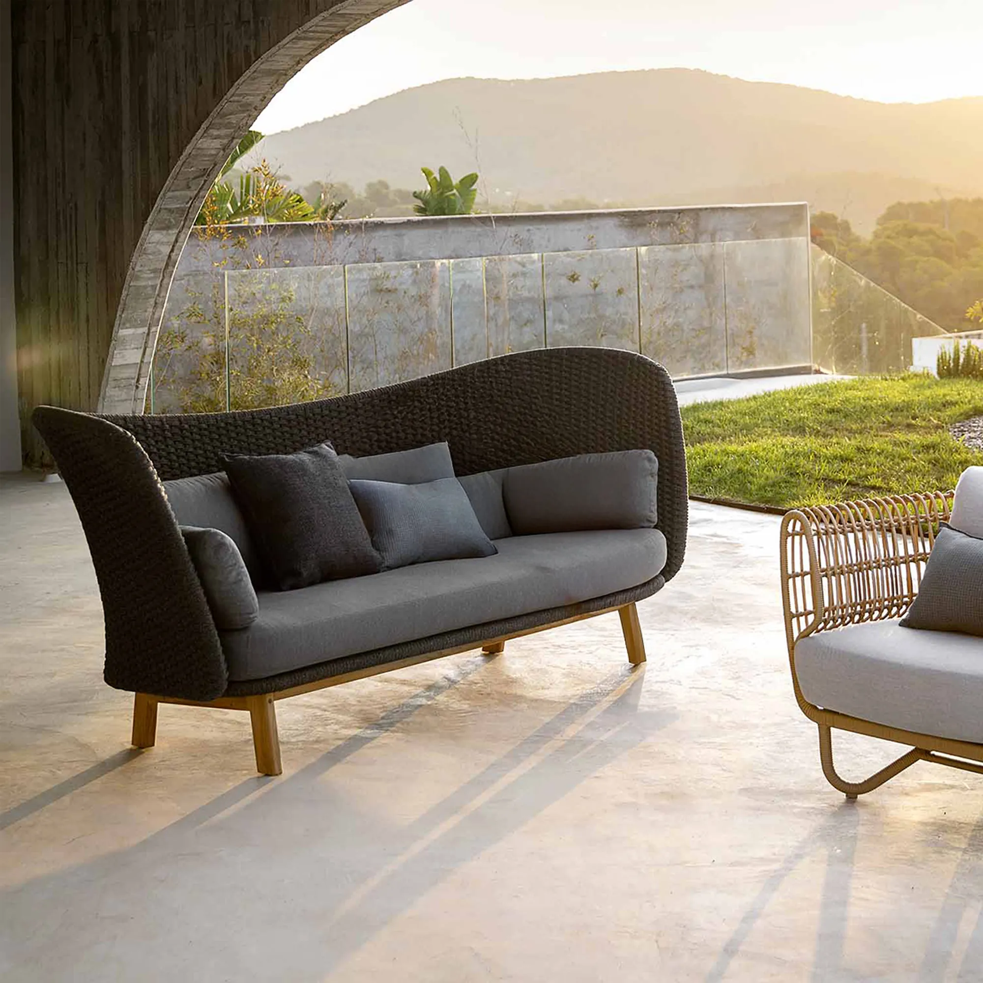 Peacock Wing 3-seters utesofa - 3