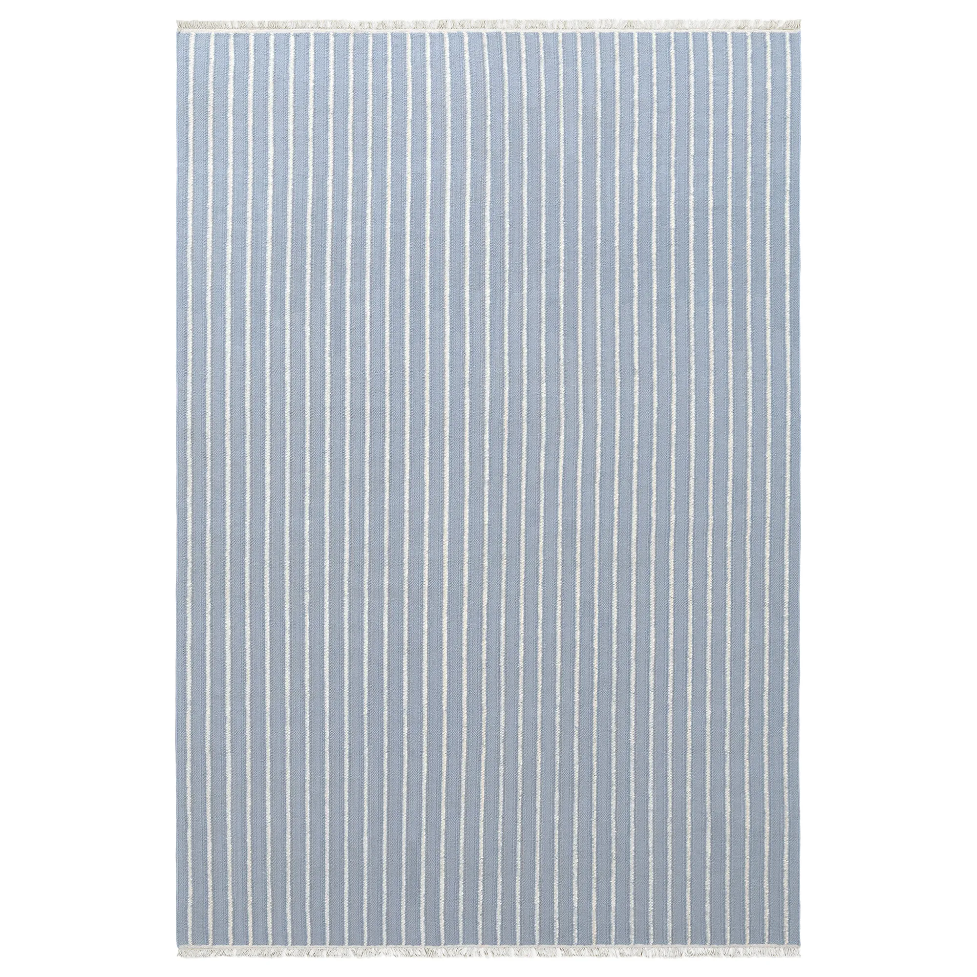 Shirt Stripe Blue ullteppe - 1
