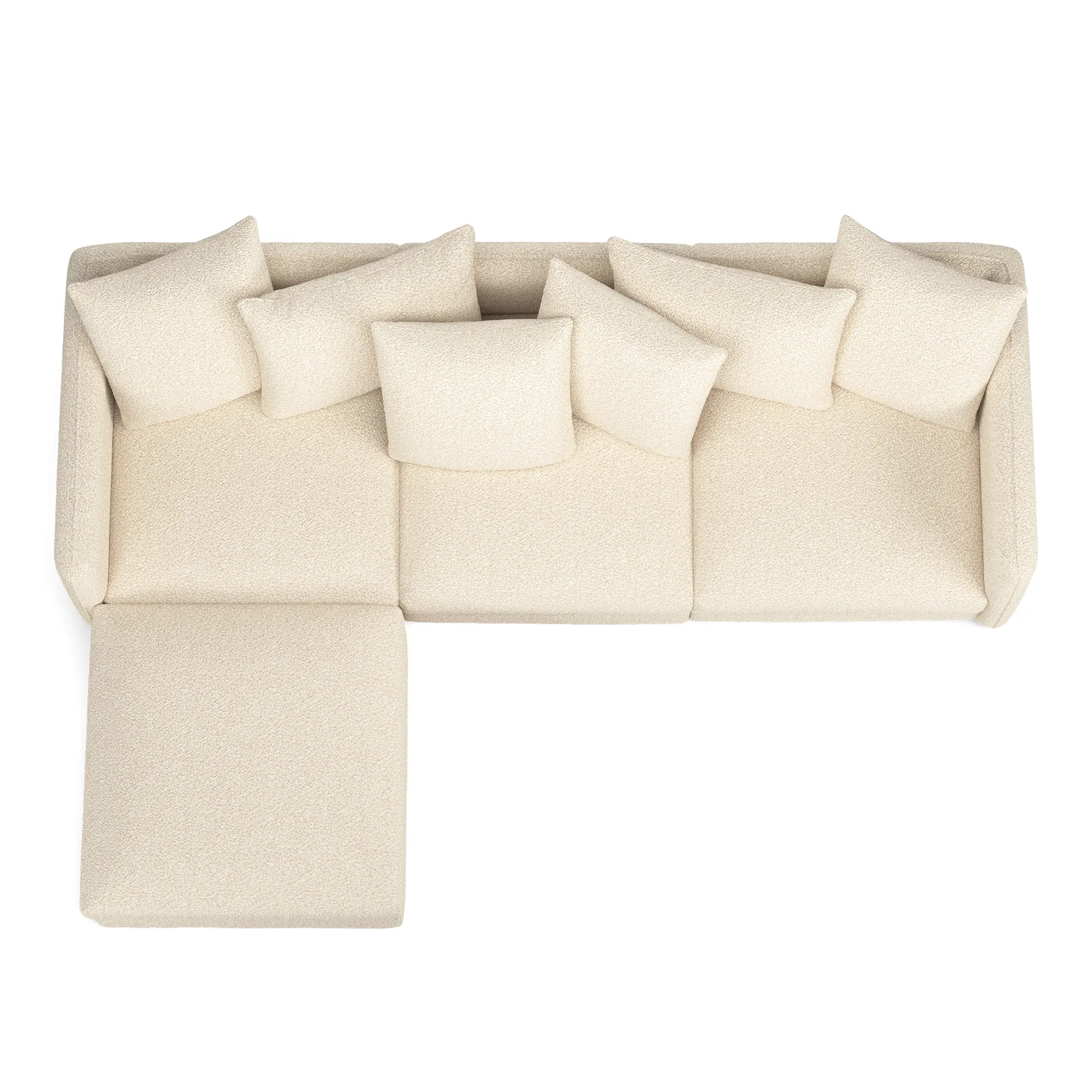 Pavarotti 01 3-seters sofa med fotskammel - 8
