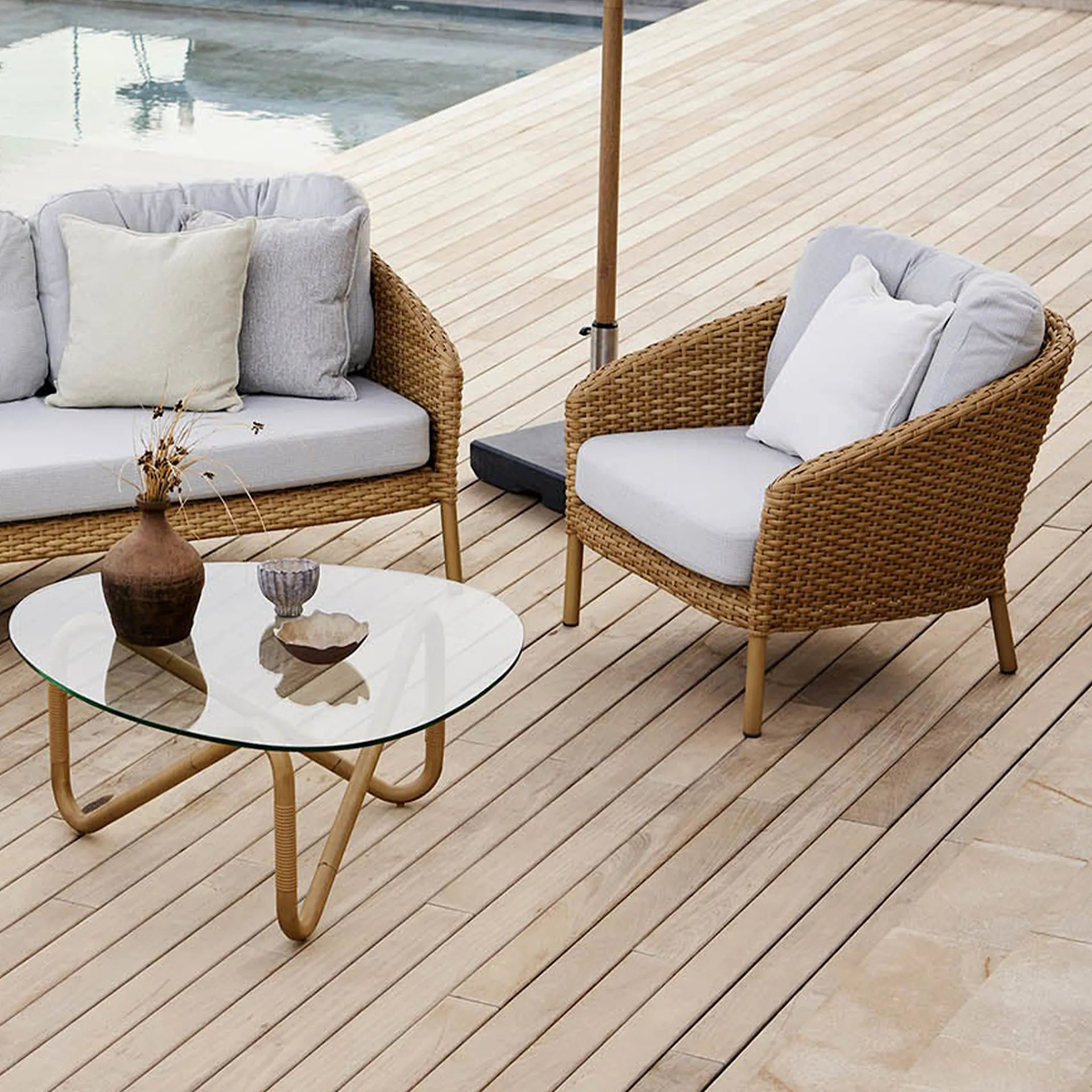 Ocean Large Lounge Lenestol - Cane-Line - NO GA