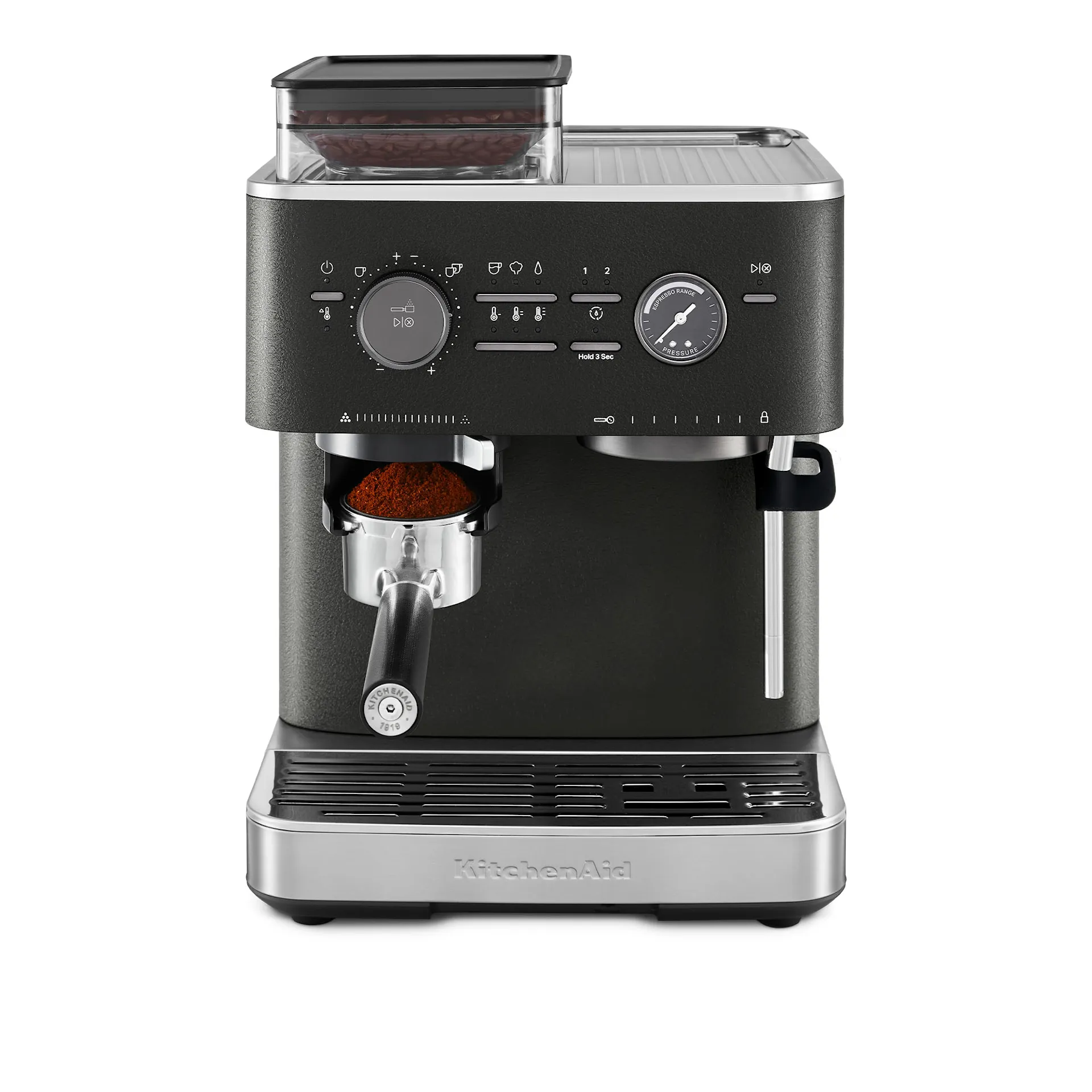 Halvautomatisk espressomaskin med kvern støpejern sort 5KES6551EBK - KitchenAid - NO GA