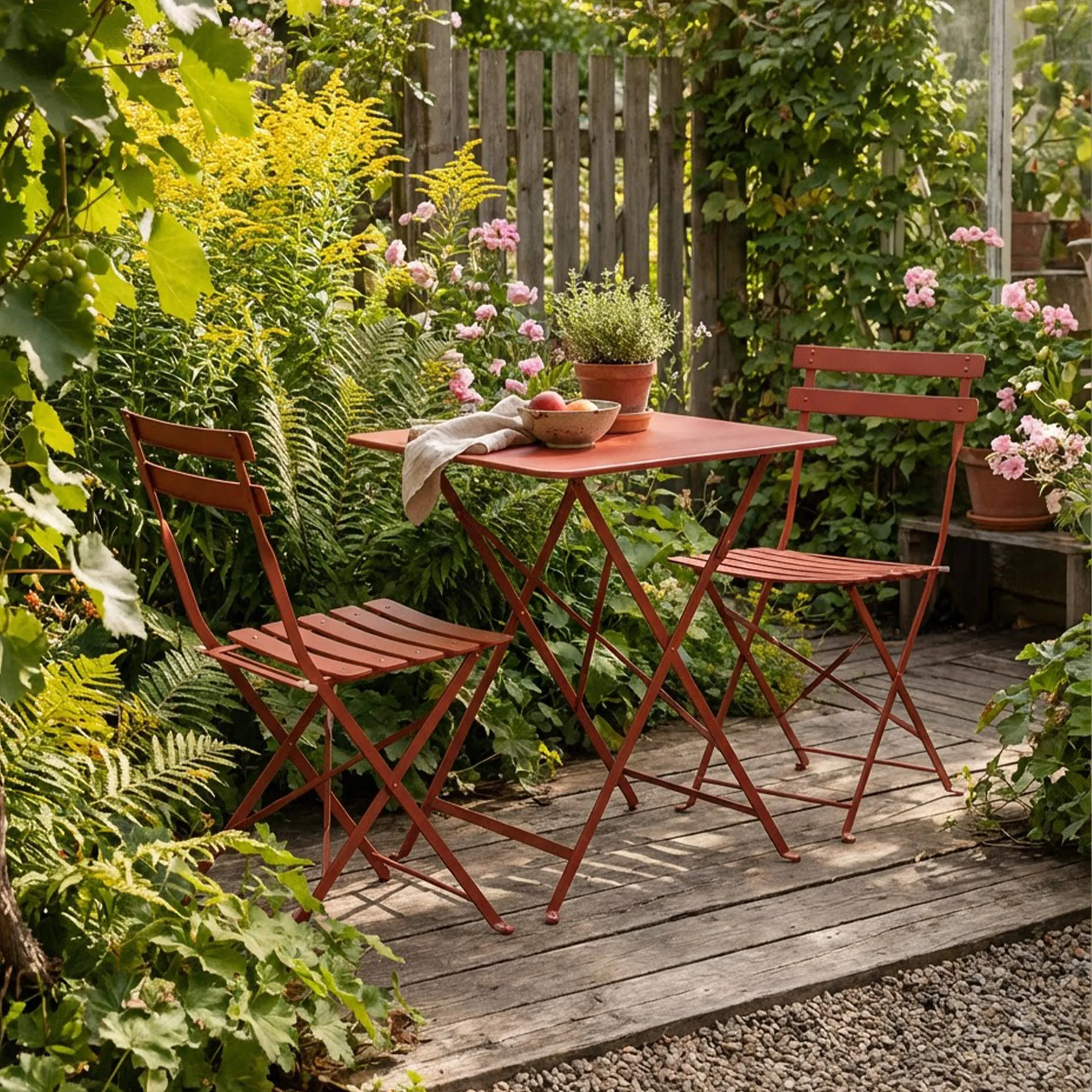 Bistro utendørs spisebord 57 x 57 cm - 3