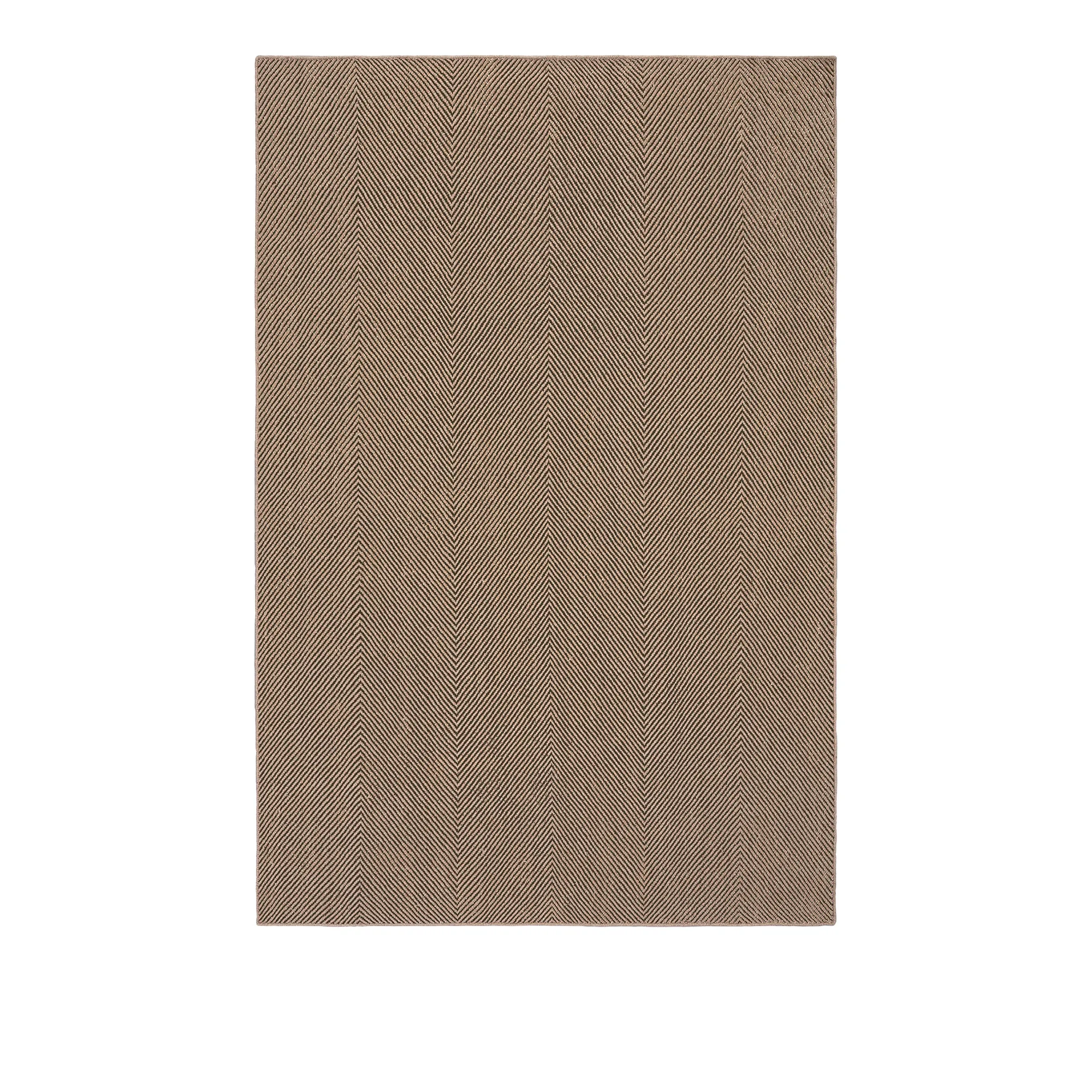 Jute Herringbone Natural/Brown teppe