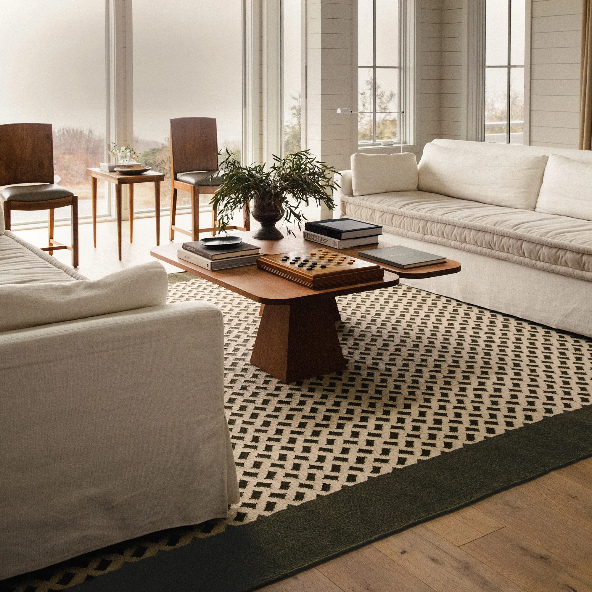 Orleans Beige/Green ullteppe