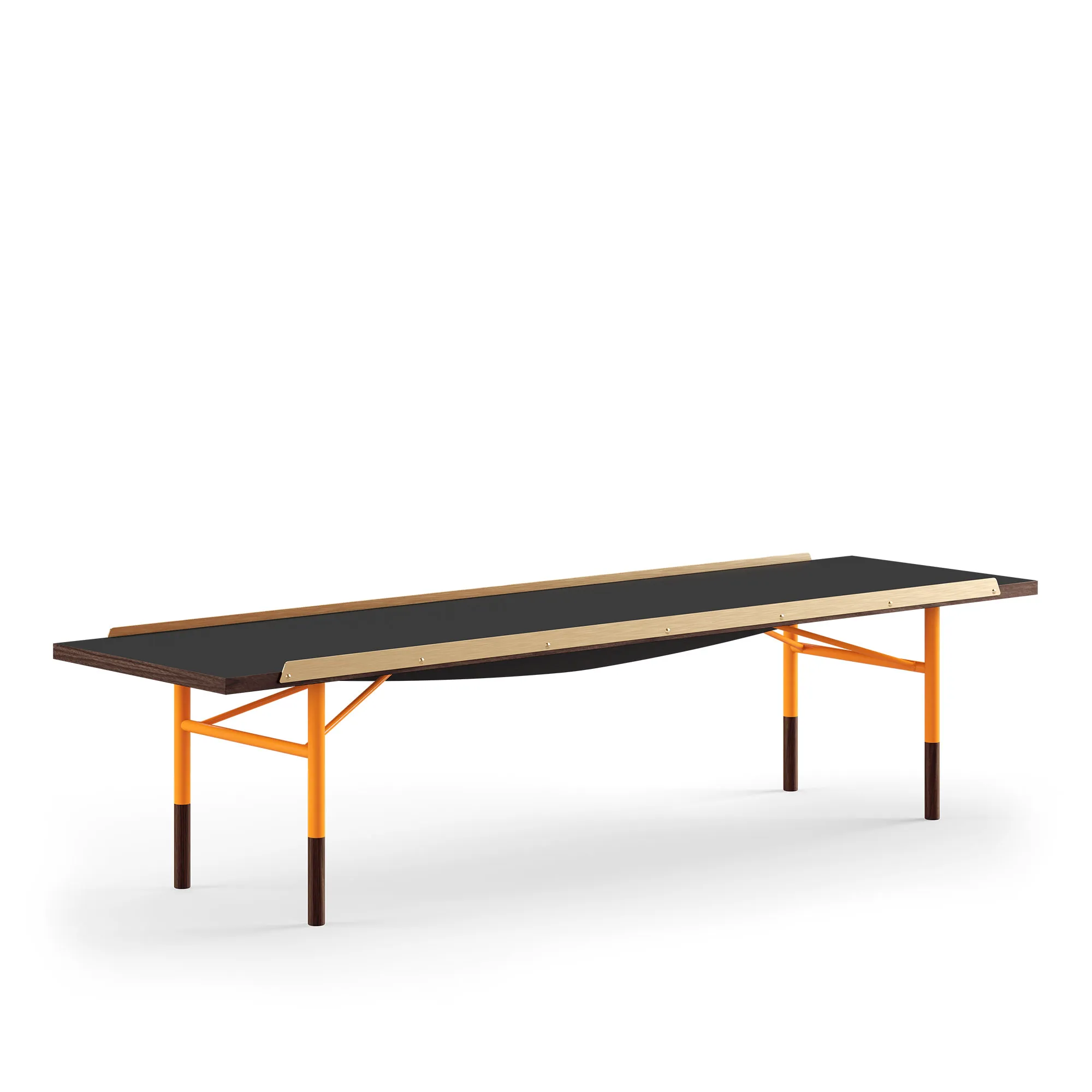 Table Bench Small med mässingskanter - 1