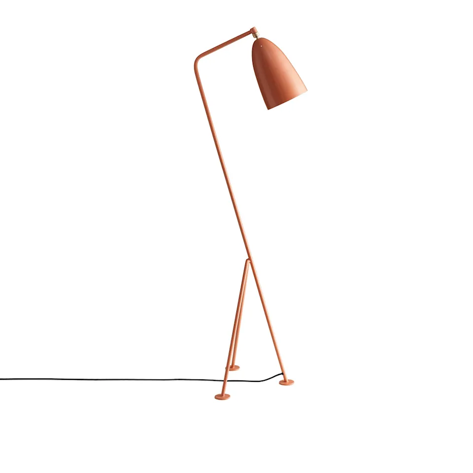 Gräshoppa Floor Lamp, Vintage Red Semi Matt