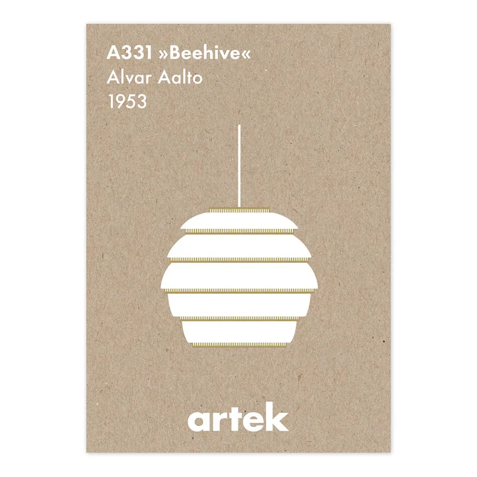 Icon plakat Beehive A331 Alvar Aalto