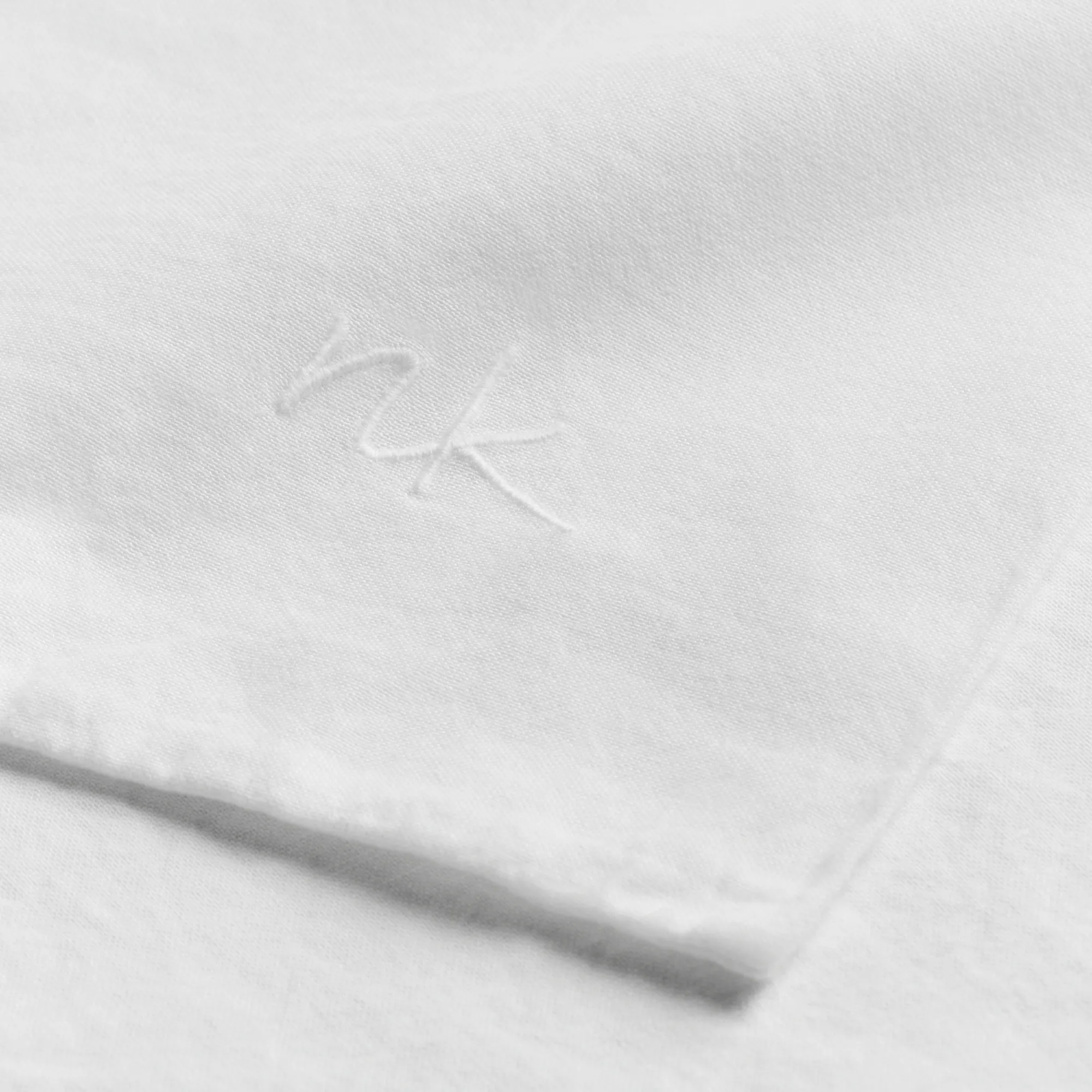 Linen Blend Crisp White sengetøysett - 7