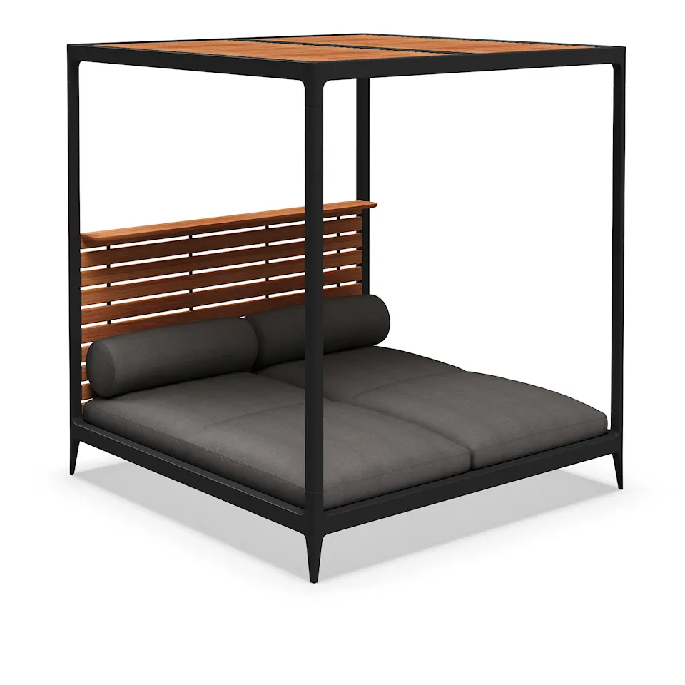 Grid Cabana Teak Back and Roof