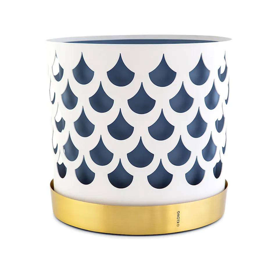 Trio Flower Pot Drop - Hvit