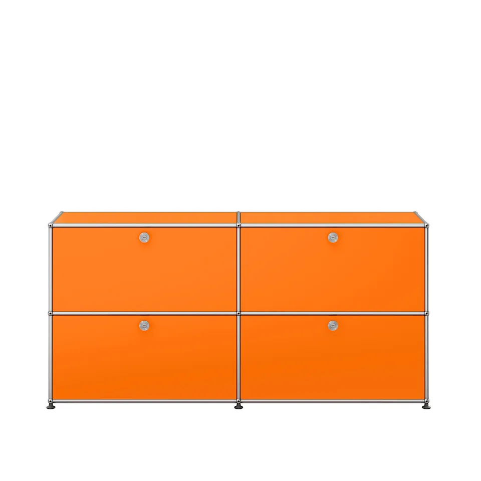 USM Haller 4 skjenk, Pure Orange