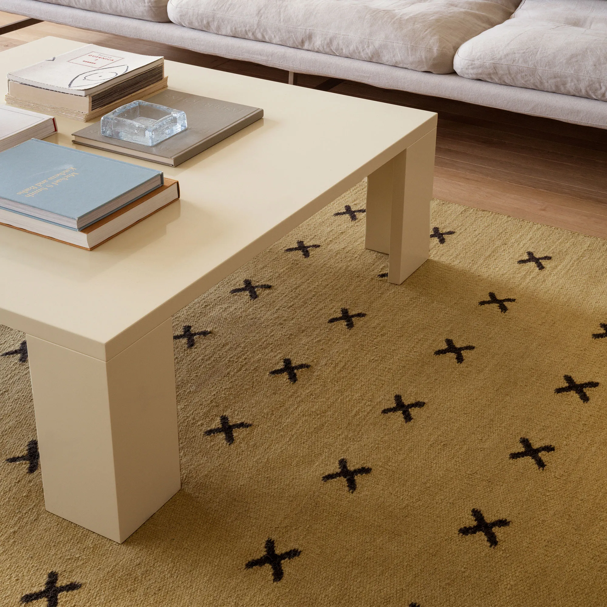Cross Mustard/Dark Brown ullteppe - 3