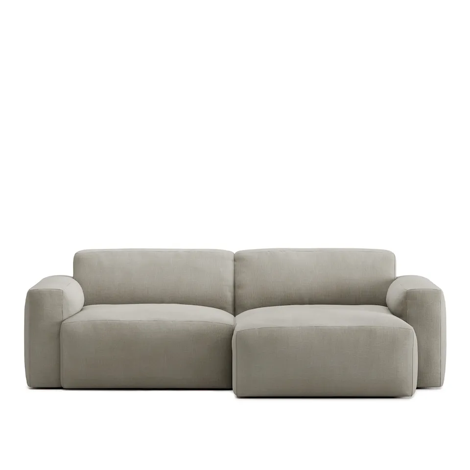 Brick 2-Seater Chaise Lounge Right - Shadow Khaki