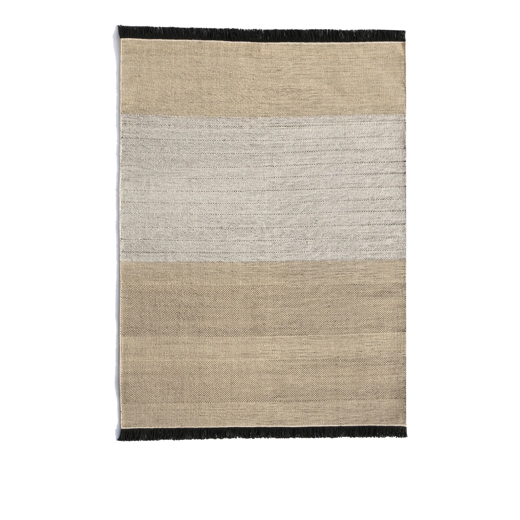 Tres Outdoor Stripes Black Rug - 1