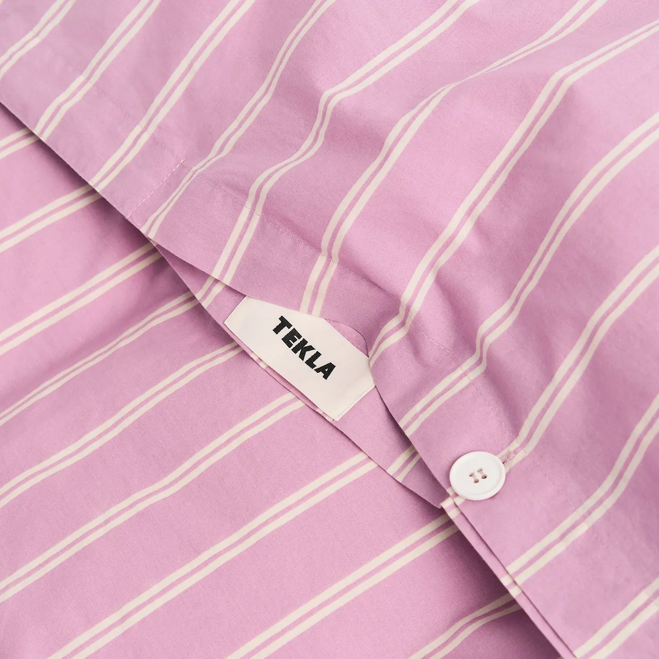 Percale Mallow Pink Stripes dynetrekk
