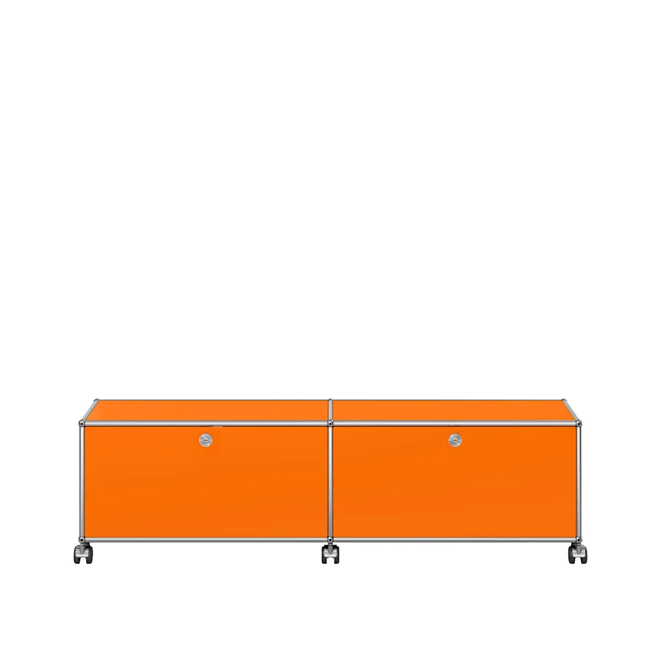 USM Haller 43 Lavt medieskap, Pure Orange