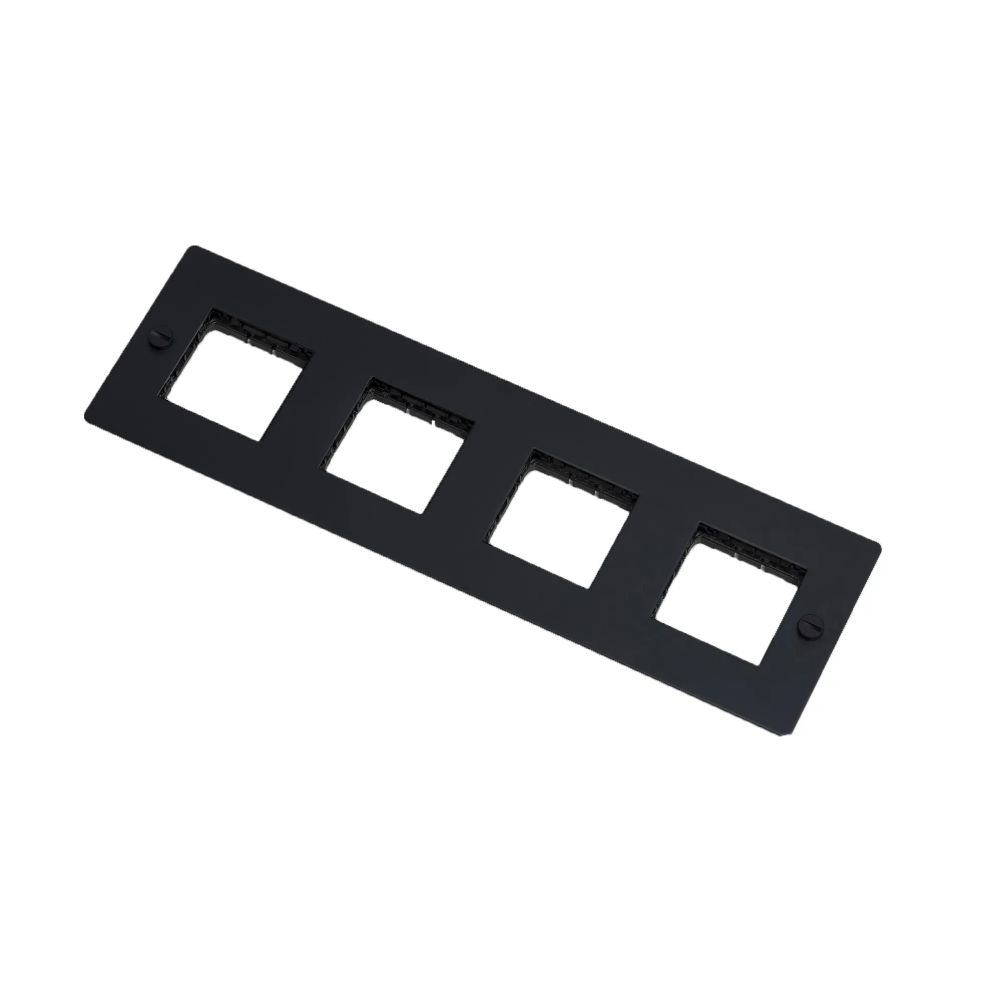 4G Wall Plate Horizontal No Infills - 1