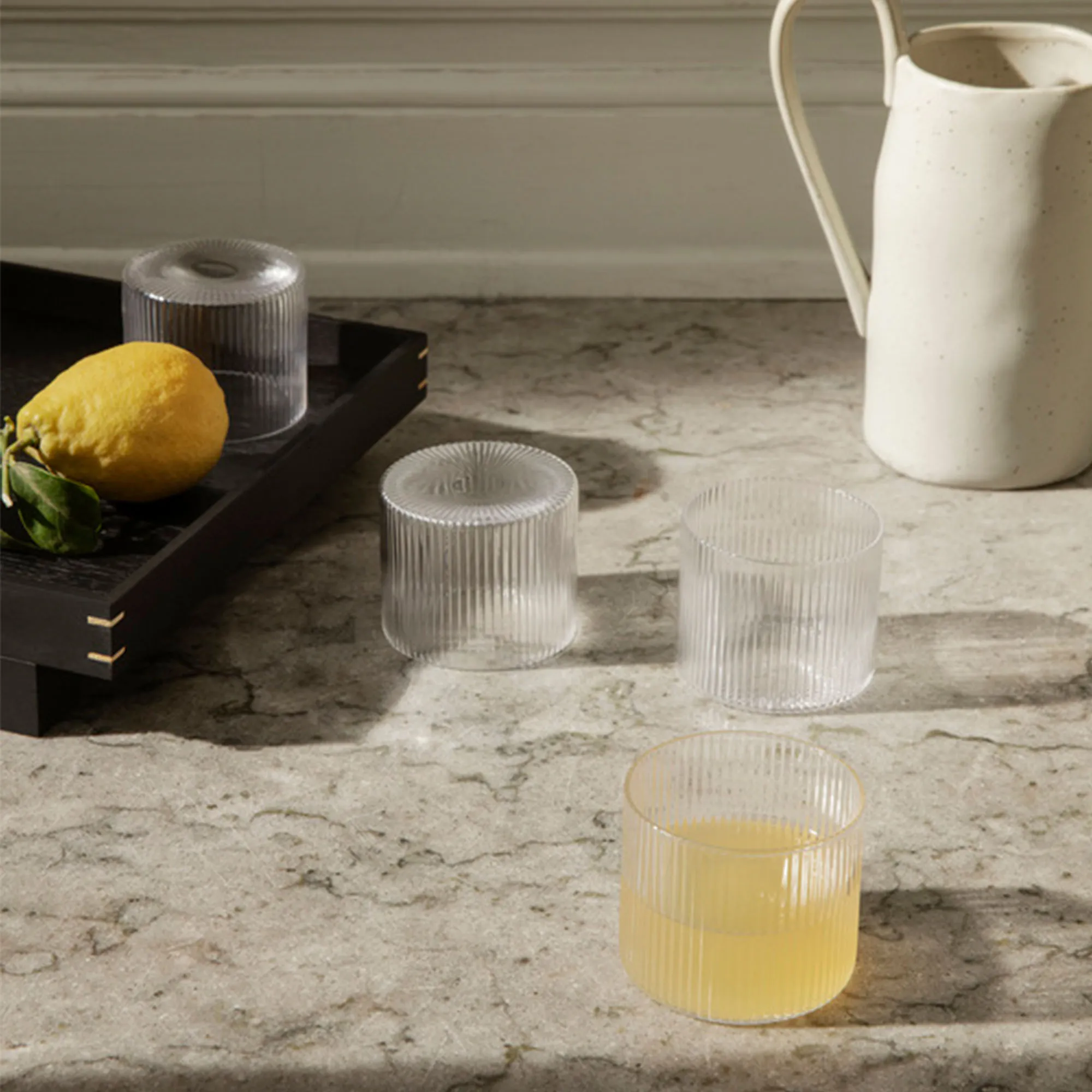 Ripple Low drikkeglass 4-pakning - 6