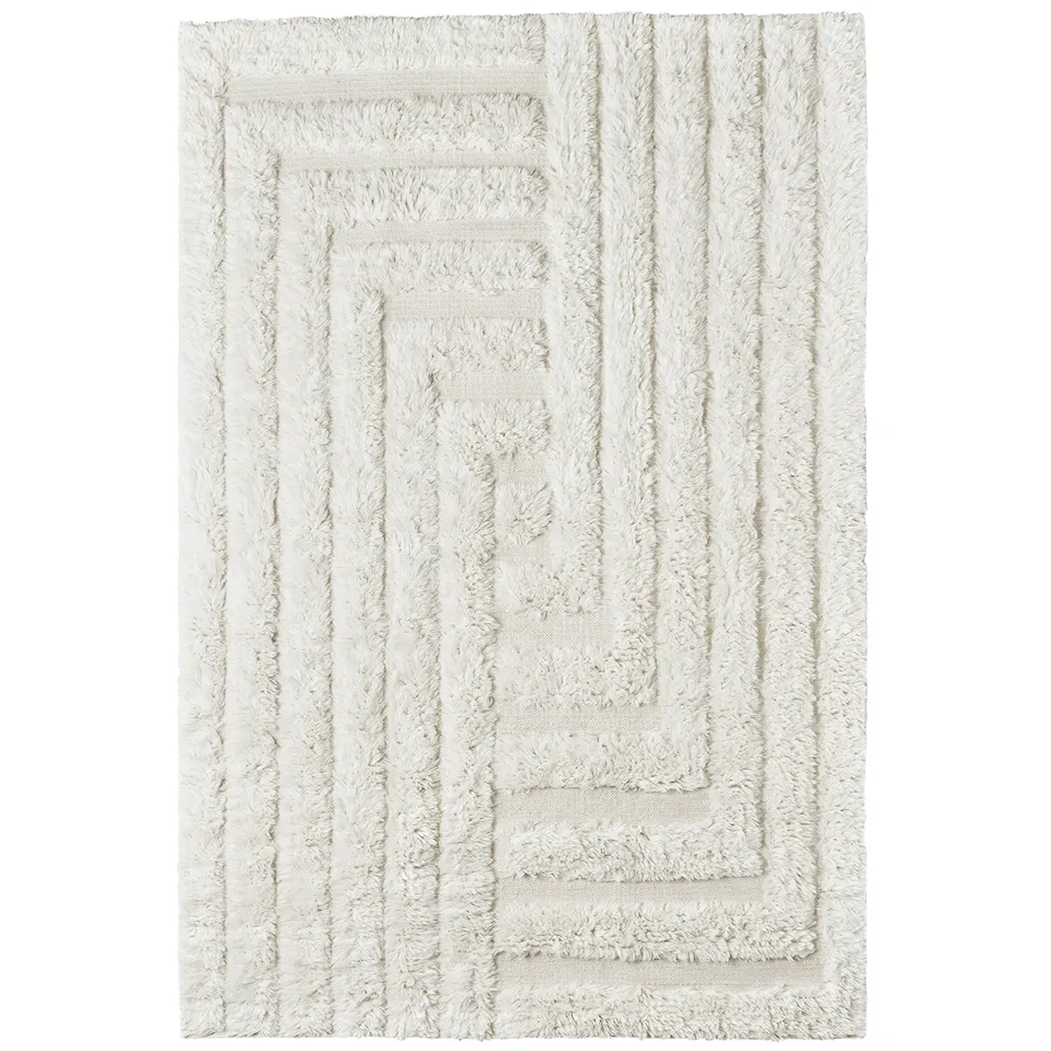 Shaggy Labyrinth White ullteppe