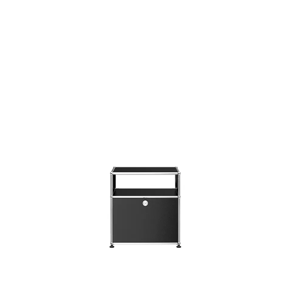 USM Haller Nightstand P - Graphite Black