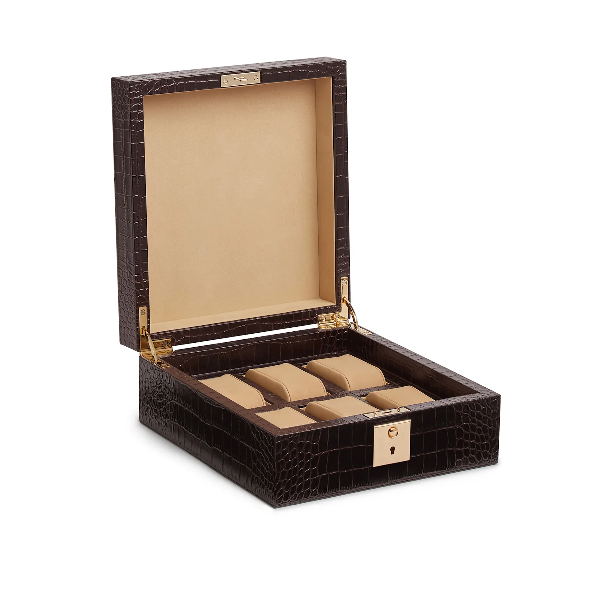 Mara Lockable Watch Box - Smythson - NO GA