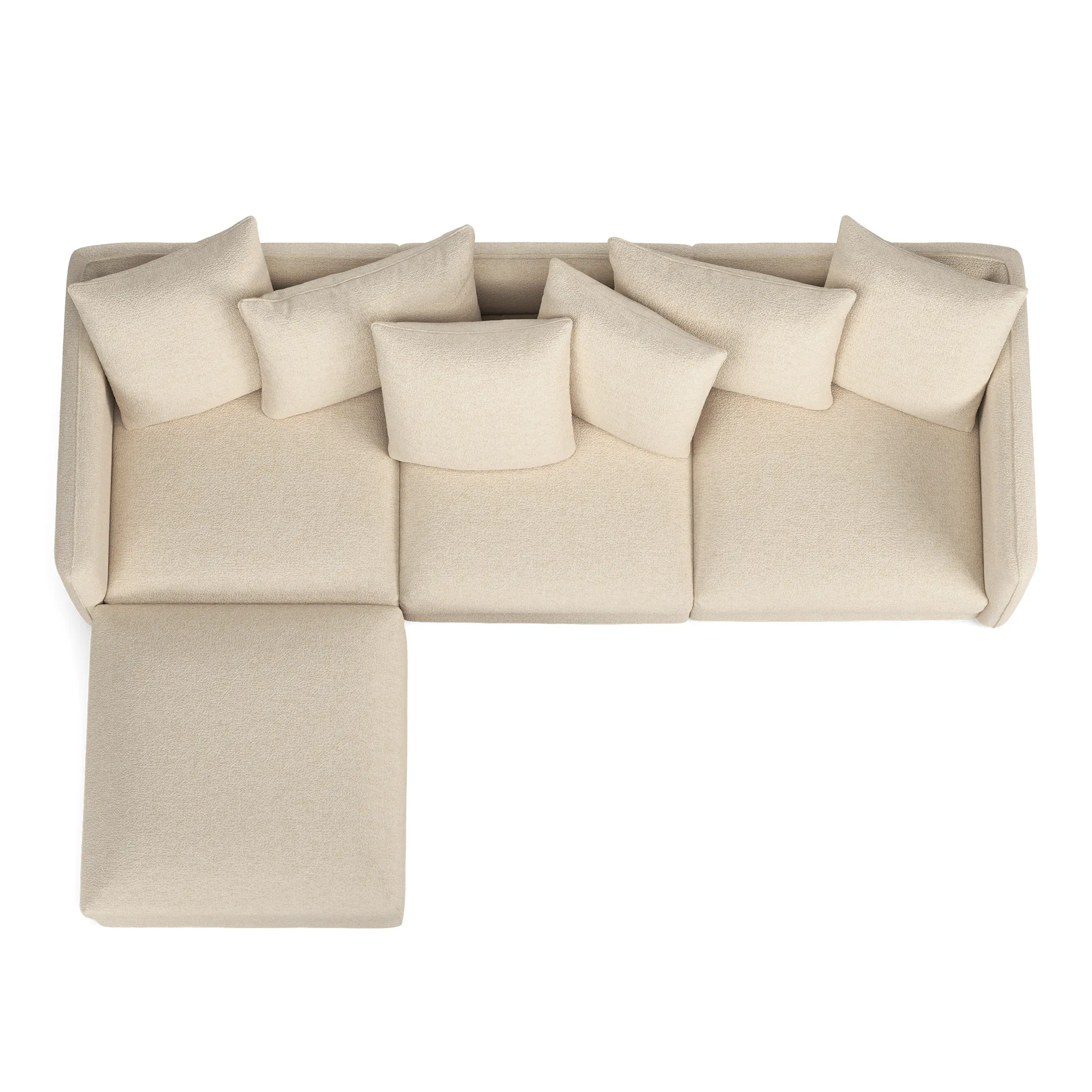 Pavarotti 01 3-seters sofa med fotskammel - 8