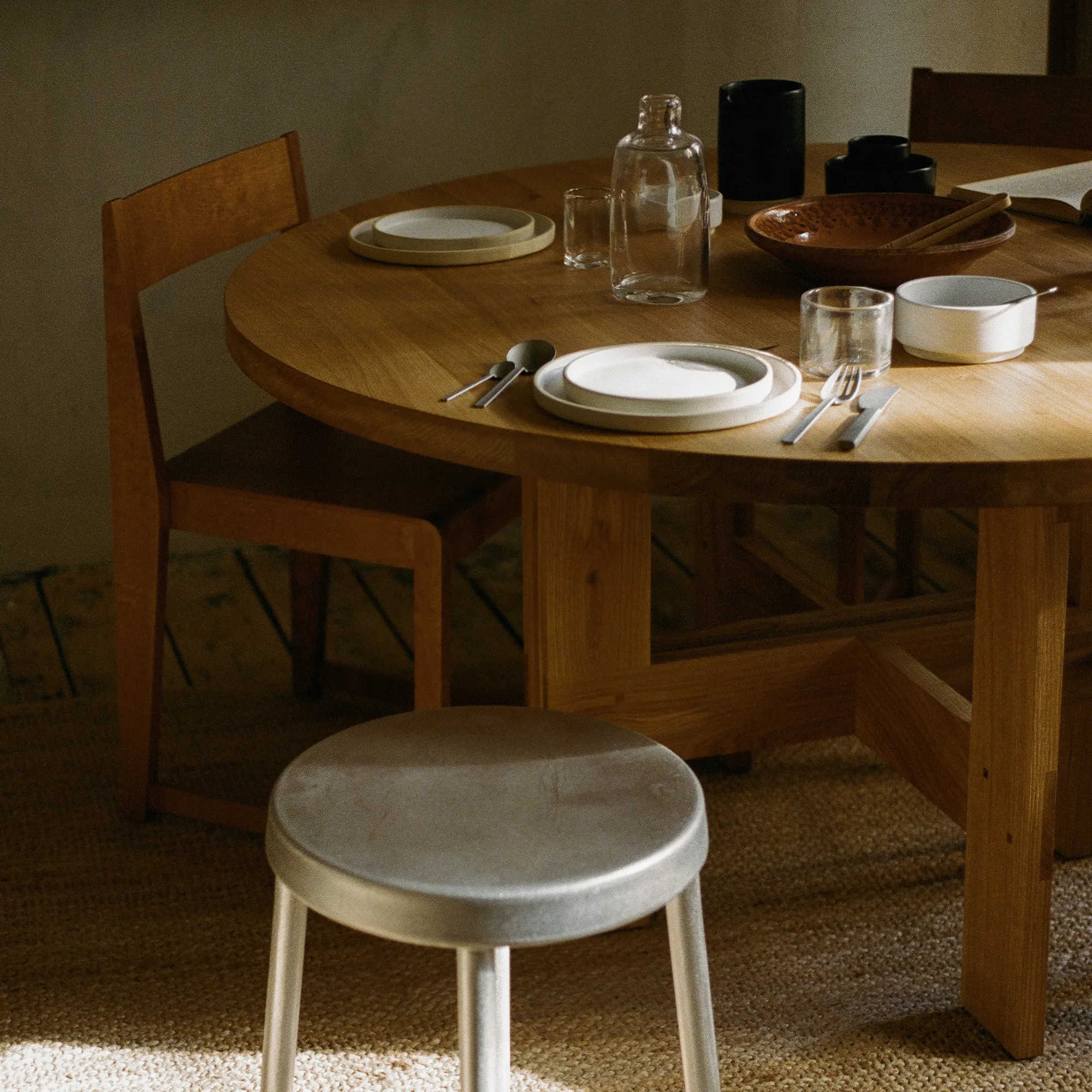 Farmhouse Trestle Round spisebord - 3
