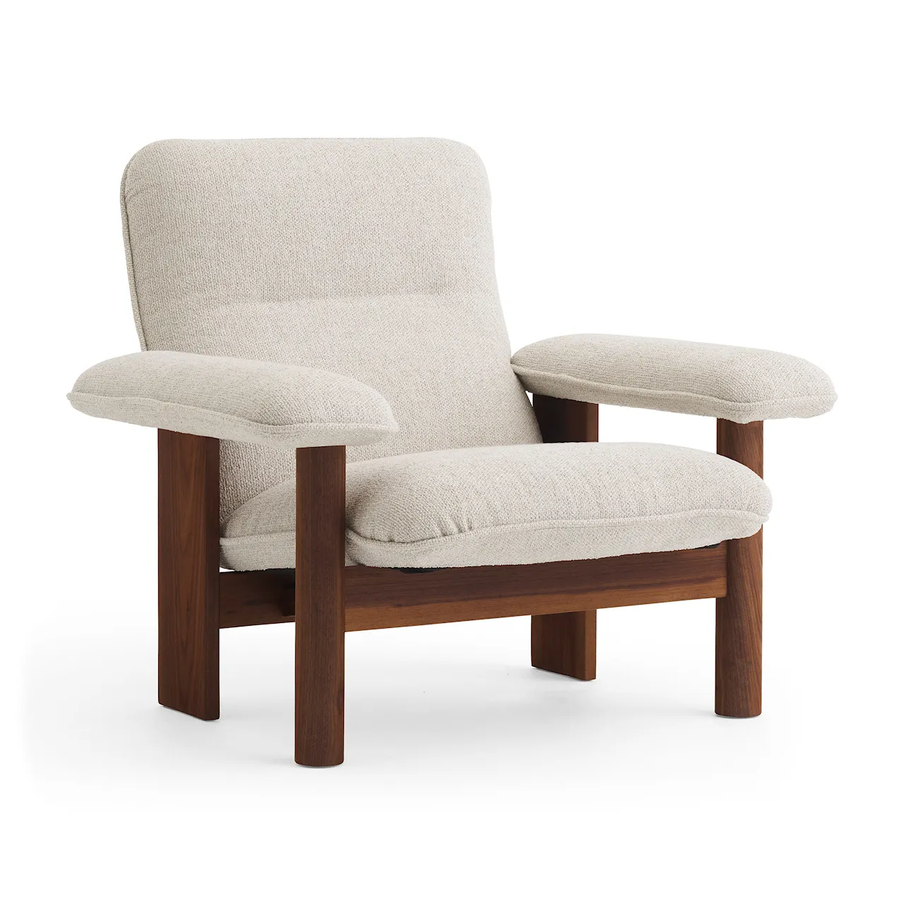 Brasilia Lounge Chair - Walnut