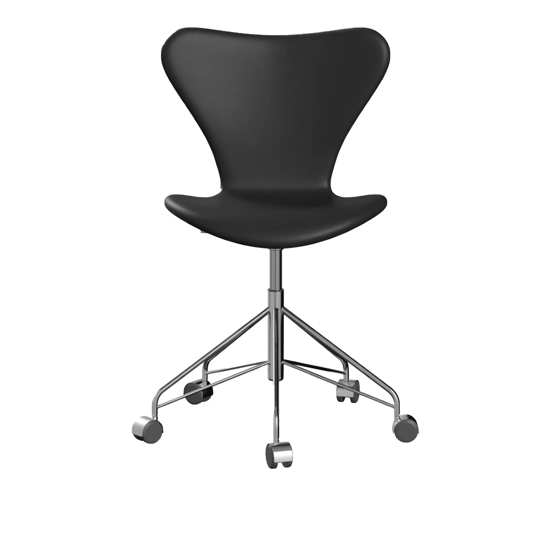 3117 Series 7 - Fullt polstret skinn / Soft Black - Fritz Hansen - Arne Jacobsen - NO GA