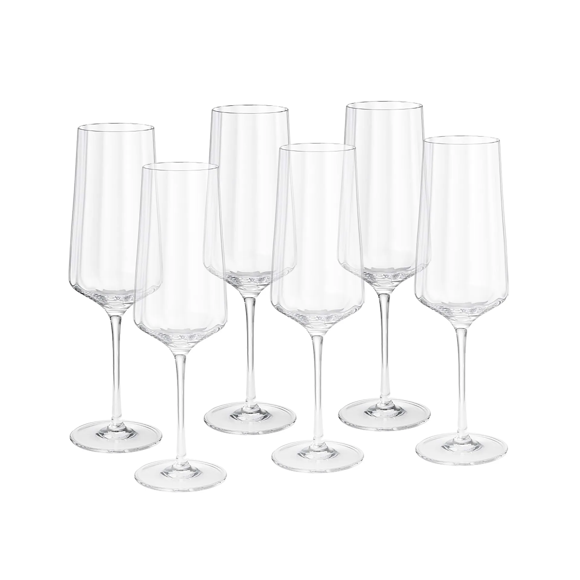 Bernadotte Champagne Flute - Set of 6 - Georg Jensen - Sigvard Bernadotte - NO GA