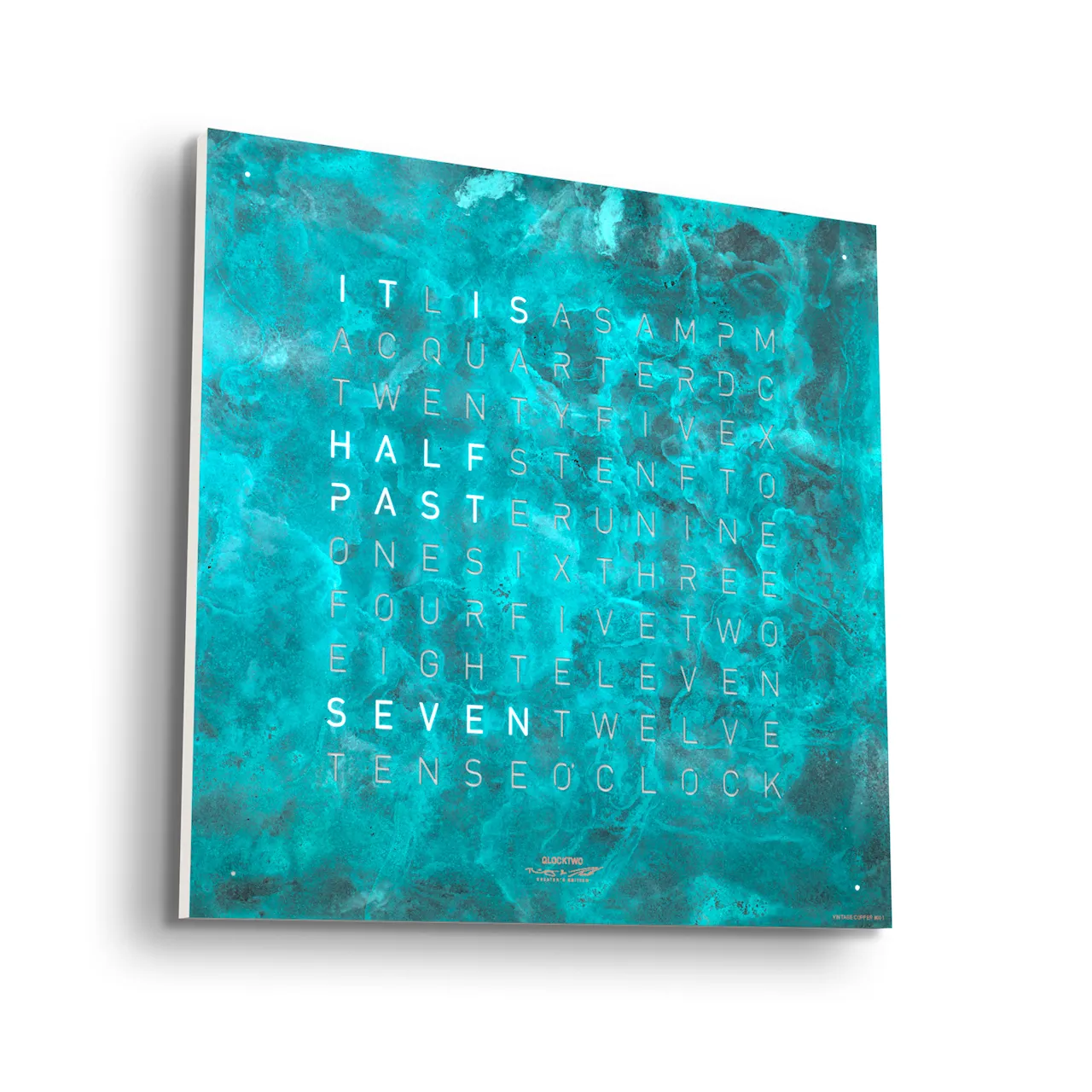 Qlocktwo Earth 45 Creator's Edition – Vintage Copper