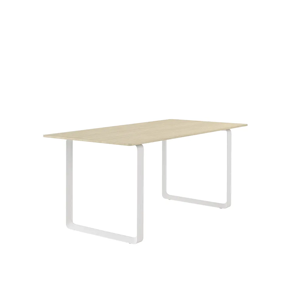 70/70 Table, Small, Solid Oak/White