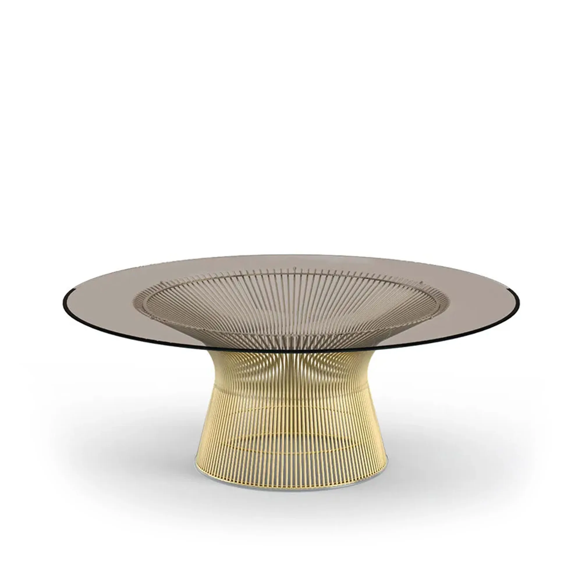 Platner salongbord Ø 107 cm 18K gull - 1