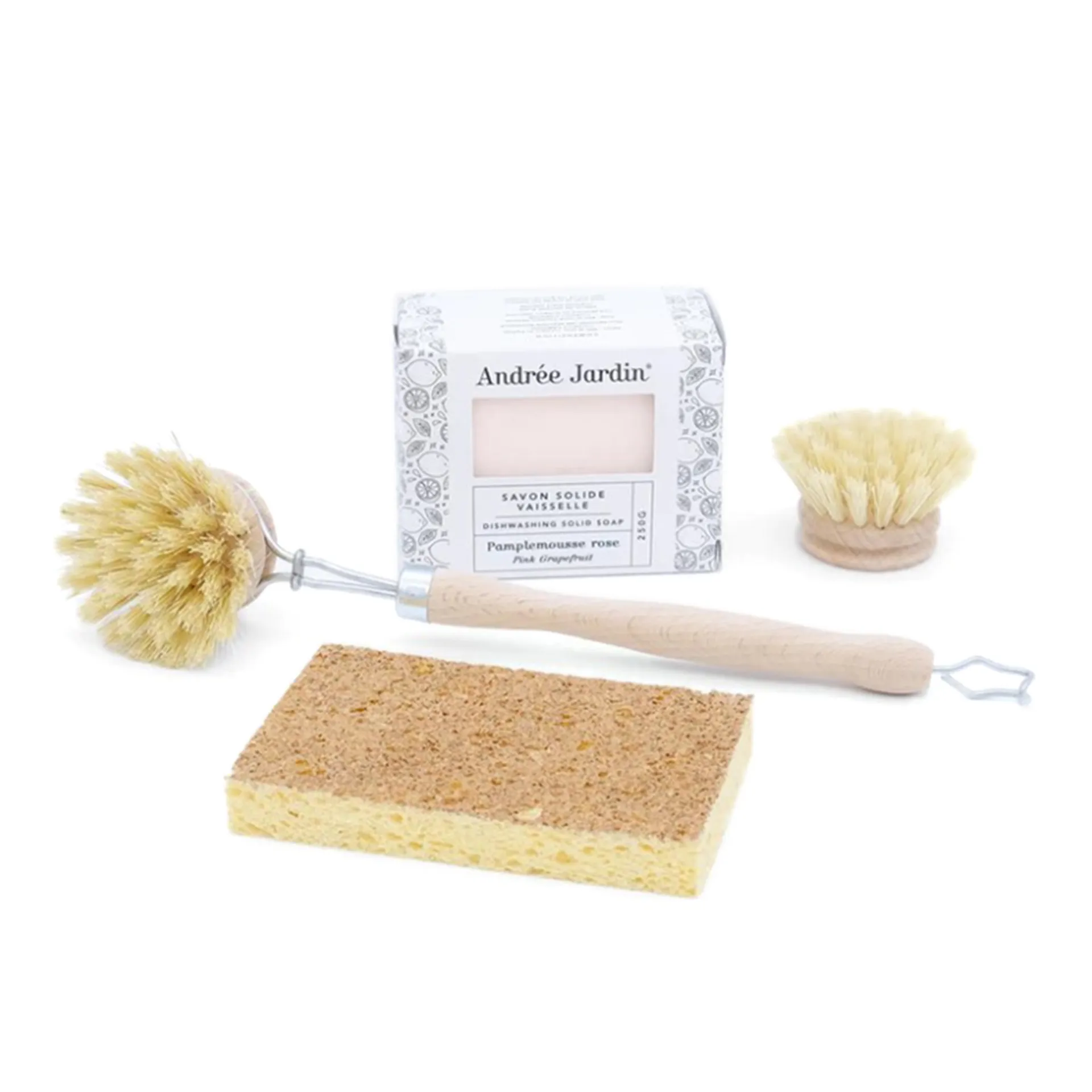 Natural Dishwashing Set Grapefruit - Andrée Jardin - NO GA