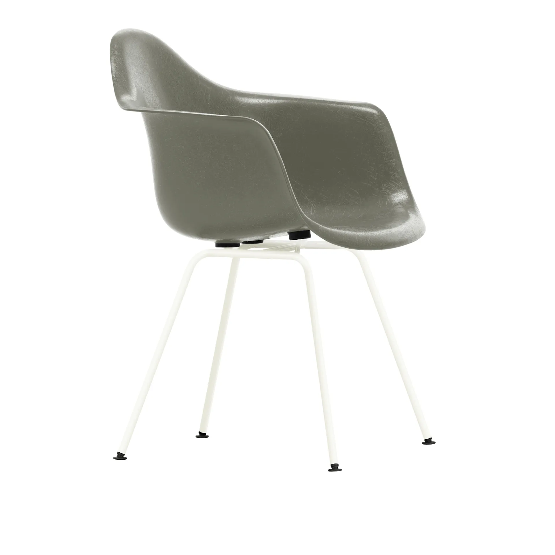 Eames Fiberglass Armchair DAX lenestol White - Vitra - Charles & Ray Eames - NO GA