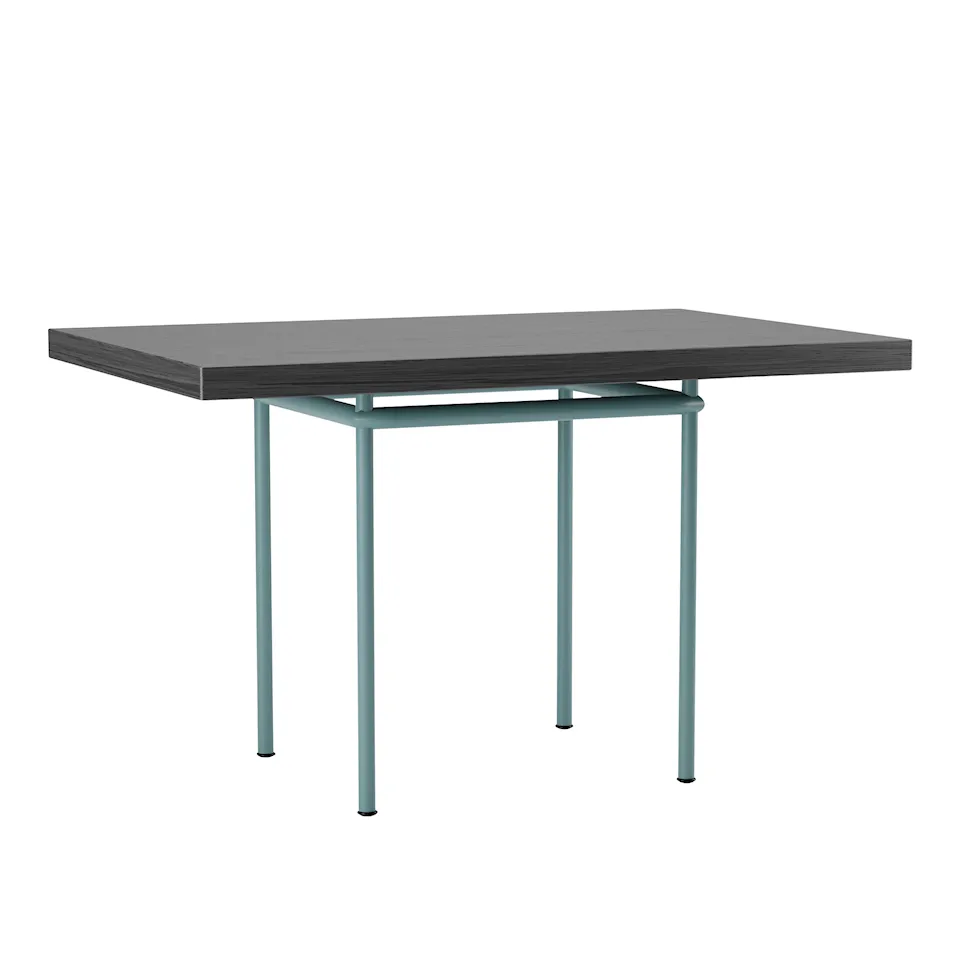 LC12 La Roche Table, Light Blue Enamel Steel Base