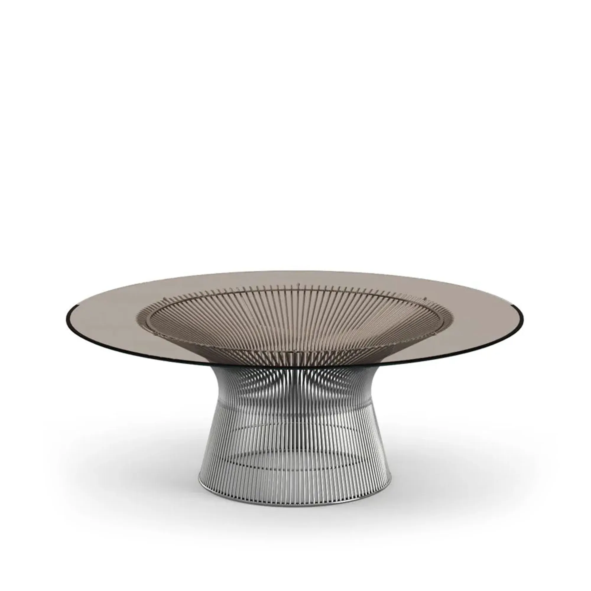 Platner salongbord Ø 92 cm Polert nikkel - 1