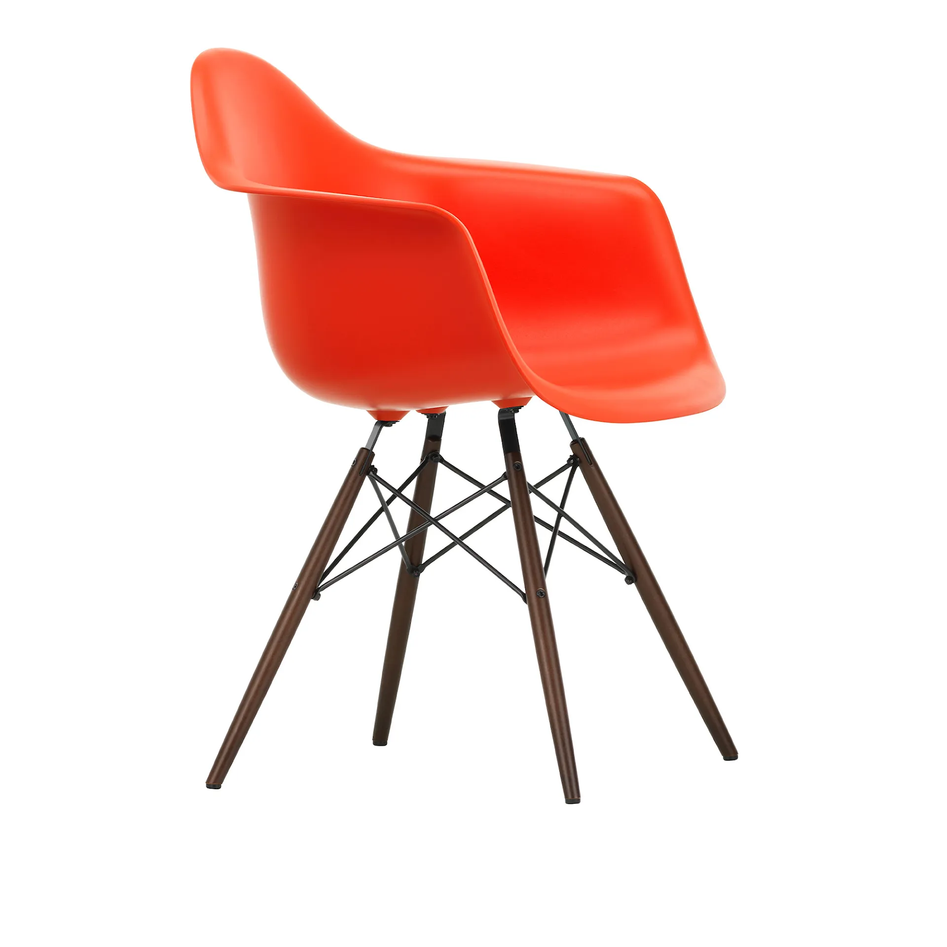 Eames RE Plastic Armchair DAW spisestuestol Dark Maple - Vitra - Charles & Ray Eames - NO GA