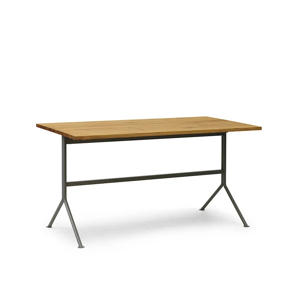 Kip Desk Grey Steel - Oak