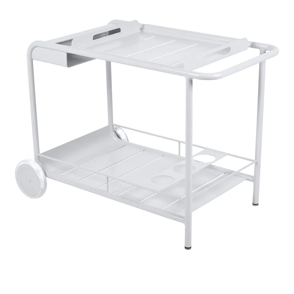 Luxembourg Side Bar/Trolley Bar, Cotton White