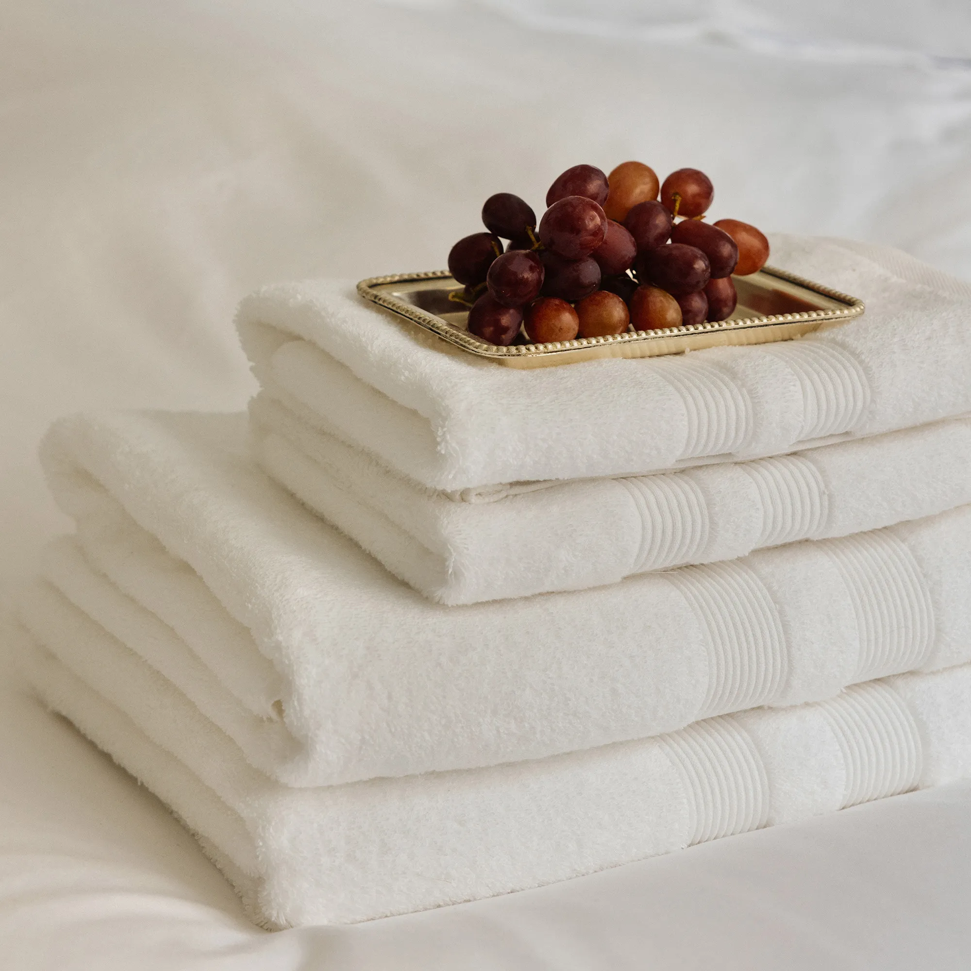 Fontana Organic White håndkle - 3