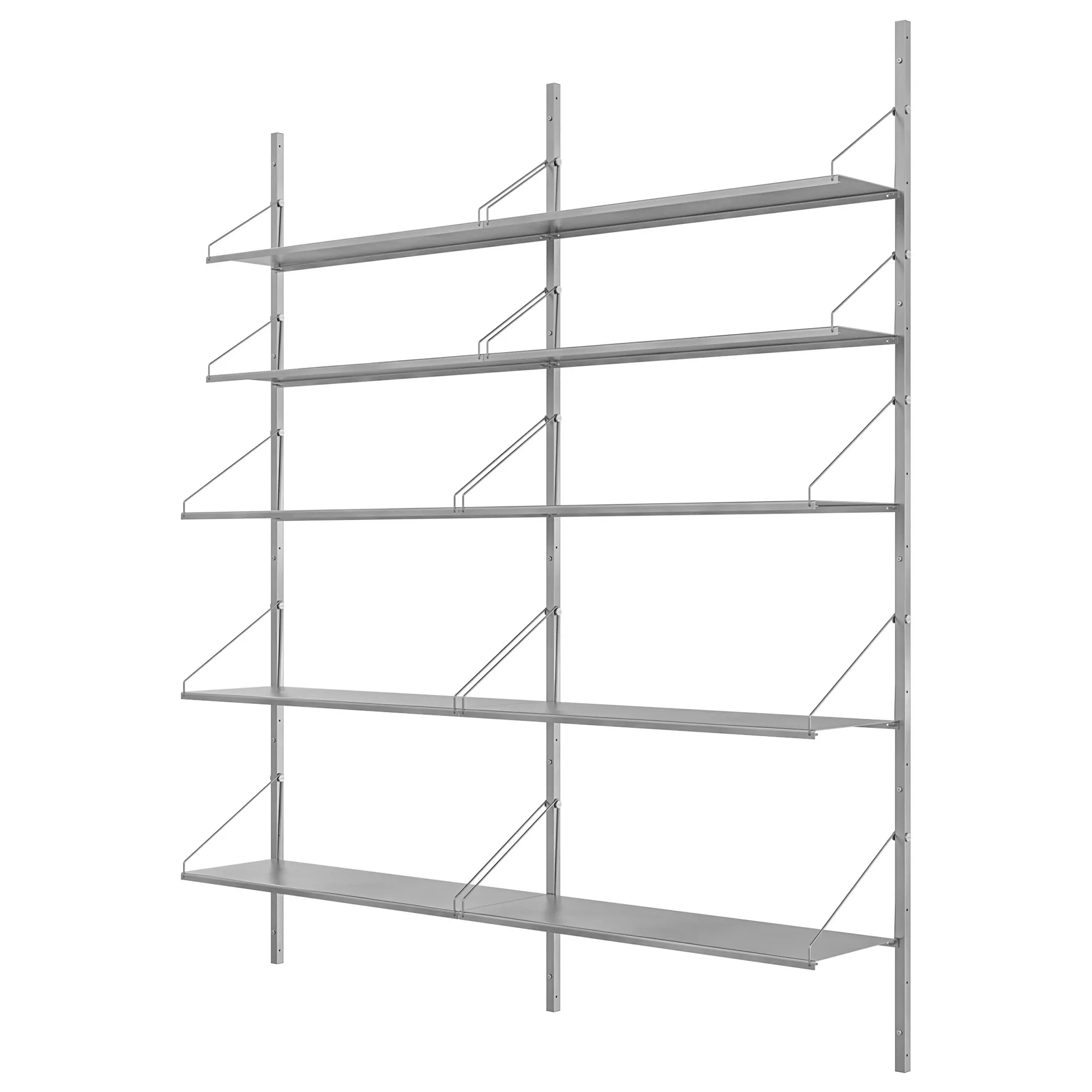 Shelf Library Double Section hyllesystem 185/80 - 3