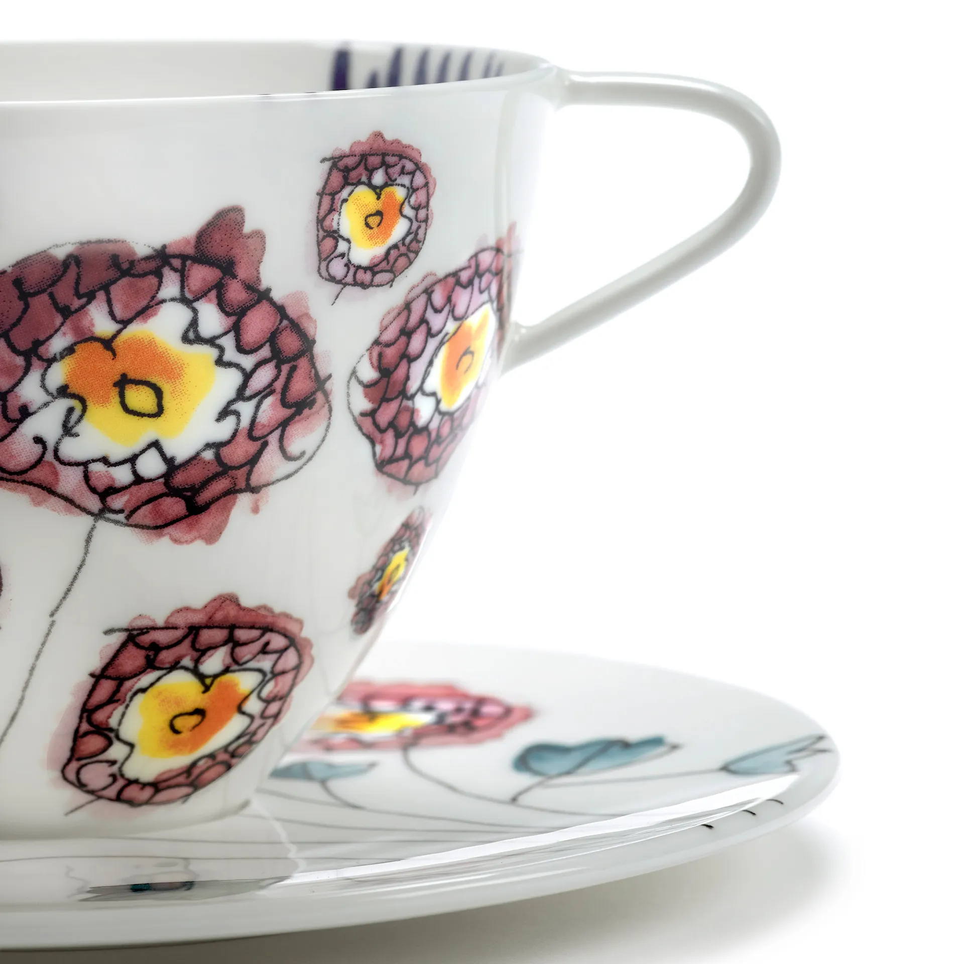 Cappuccino Cup & Saucer Anemone Milk - Serax - NO GA