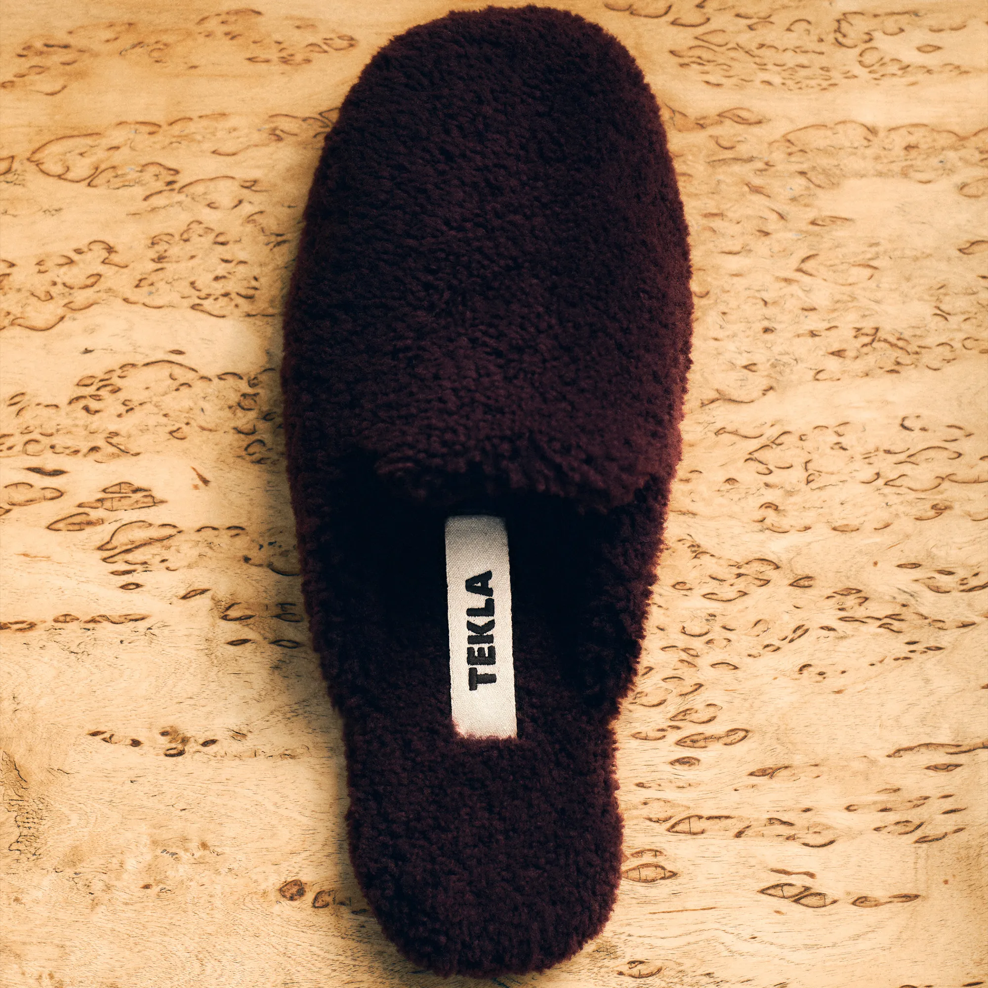 Shearling Wine tøfler - 3