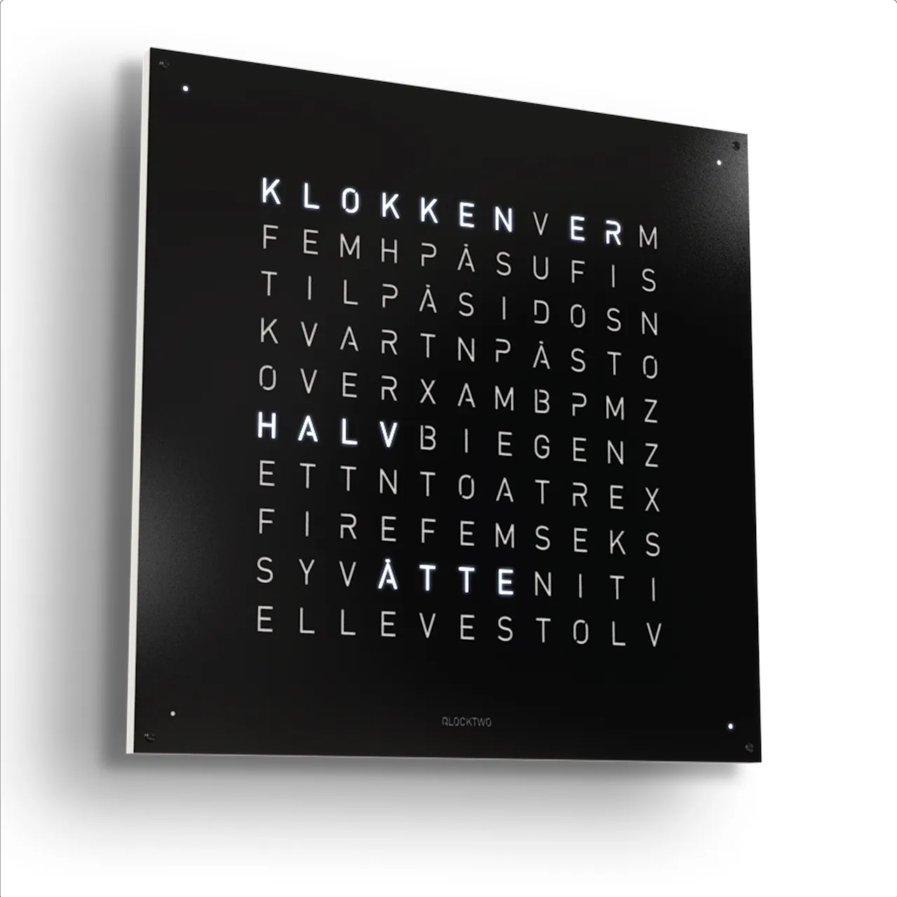 Qlocktwo Earth 90 Creator's Edition – Black Pepper